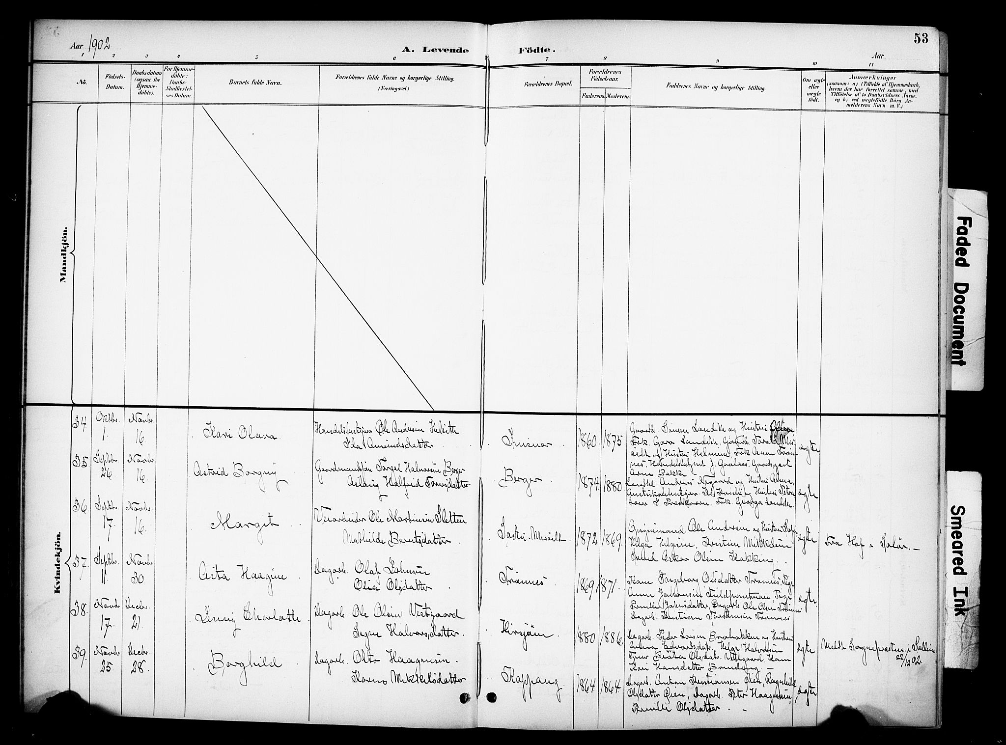 Stor-Elvdal prestekontor, AV/SAH-PREST-052/H/Ha/Hab/L0003: Klokkerbok nr. 3, 1895-1917, s. 53