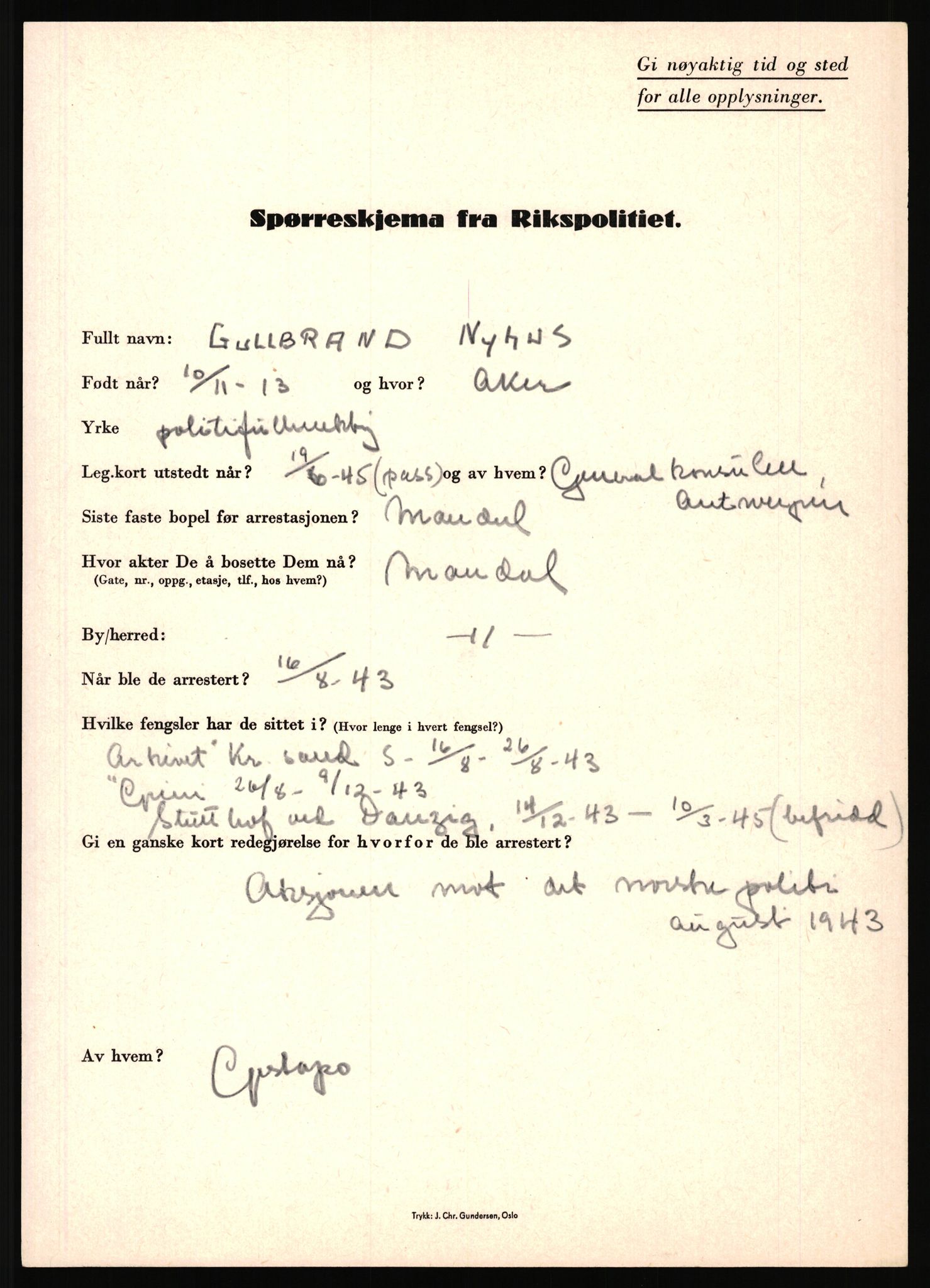 Rikspolitisjefen, AV/RA-S-1560/L/L0013: Noss, Eirik - Petrussen, Sigurd, 1940-1945, s. 83