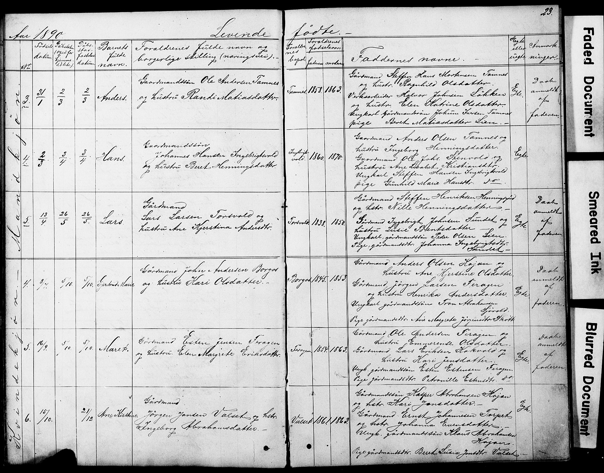 Ministerialprotokoller, klokkerbøker og fødselsregistre - Sør-Trøndelag, AV/SAT-A-1456/683/L0949: Klokkerbok nr. 683C01, 1880-1896, s. 23
