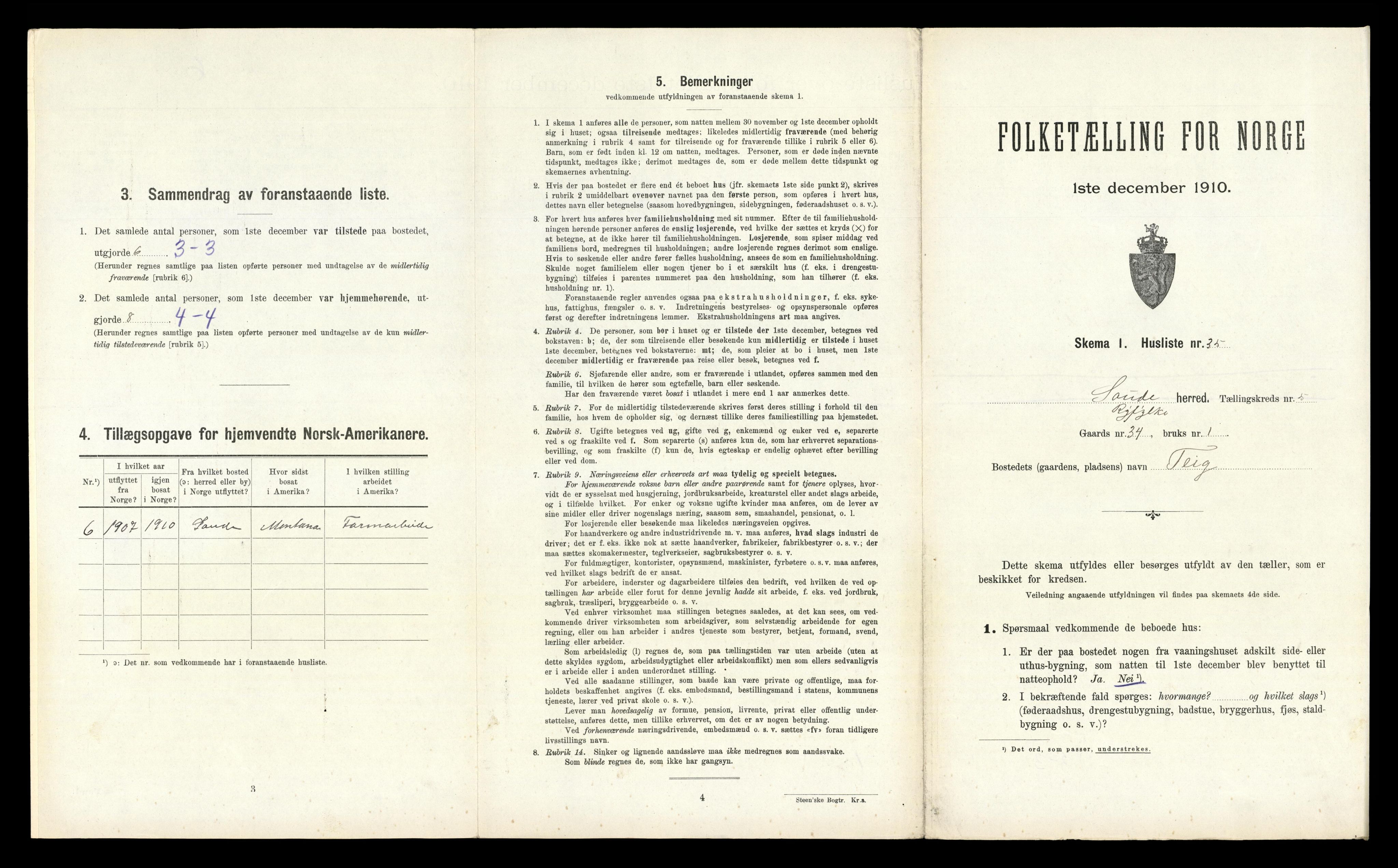 RA, Folketelling 1910 for 1135 Sauda herred, 1910, s. 480