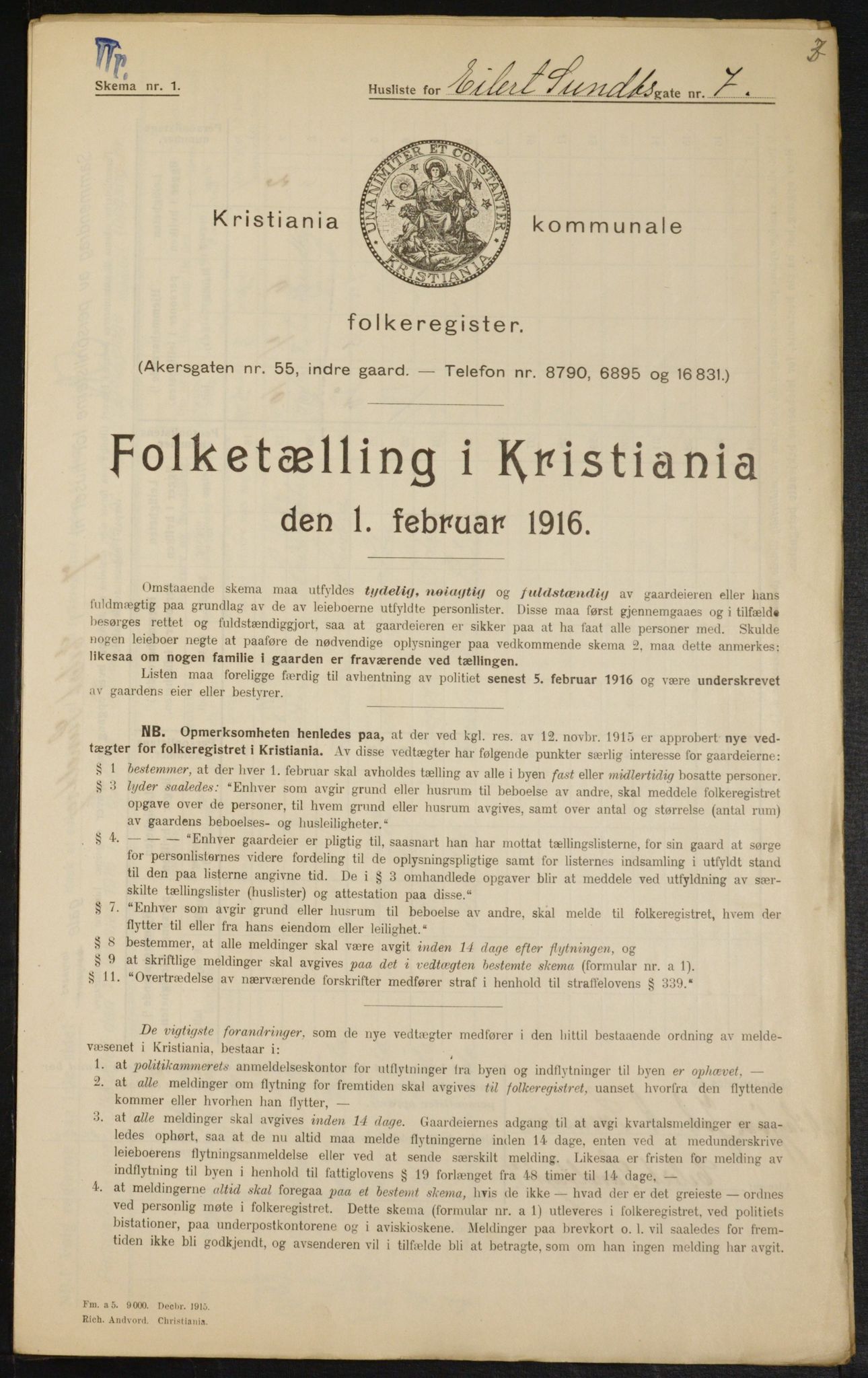 OBA, Kommunal folketelling 1.2.1916 for Kristiania, 1916, s. 19210