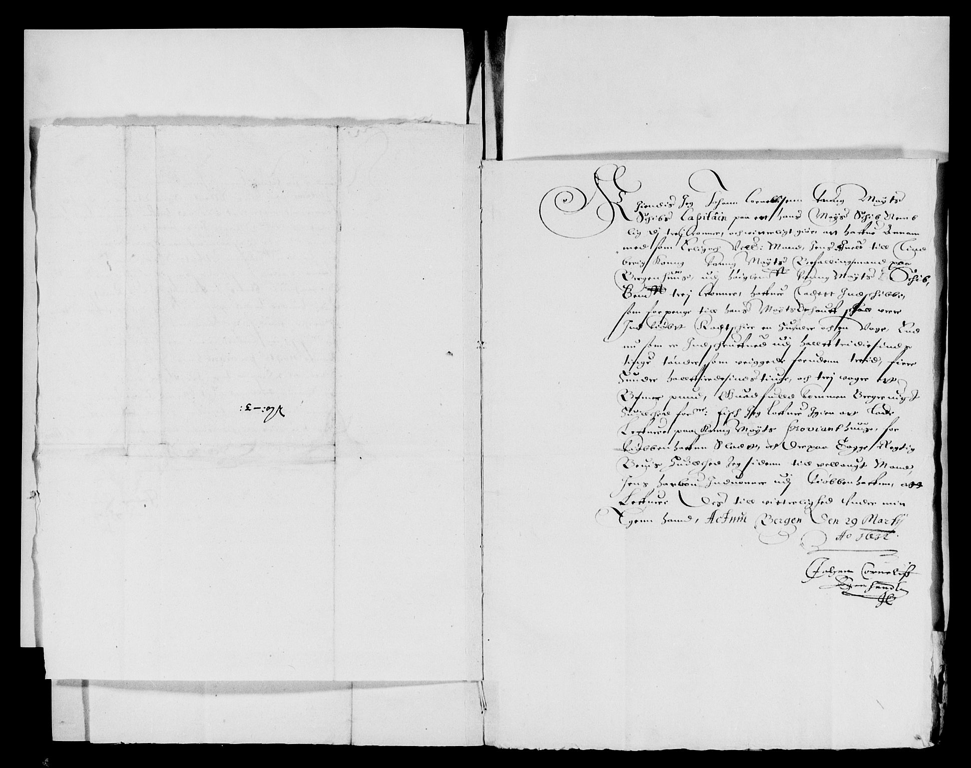 Rentekammeret inntil 1814, Reviderte regnskaper, Lensregnskaper, AV/RA-EA-5023/R/Rb/Rbt/L0058: Bergenhus len, 1631-1632