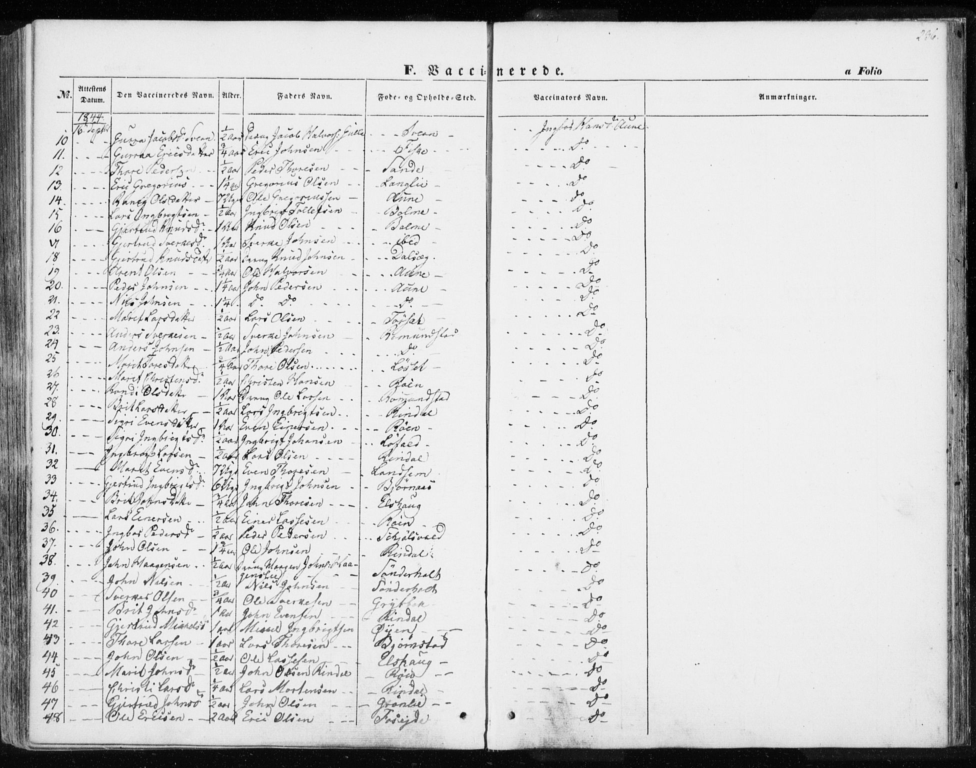 Ministerialprotokoller, klokkerbøker og fødselsregistre - Møre og Romsdal, AV/SAT-A-1454/595/L1043: Ministerialbok nr. 595A05, 1843-1851, s. 236