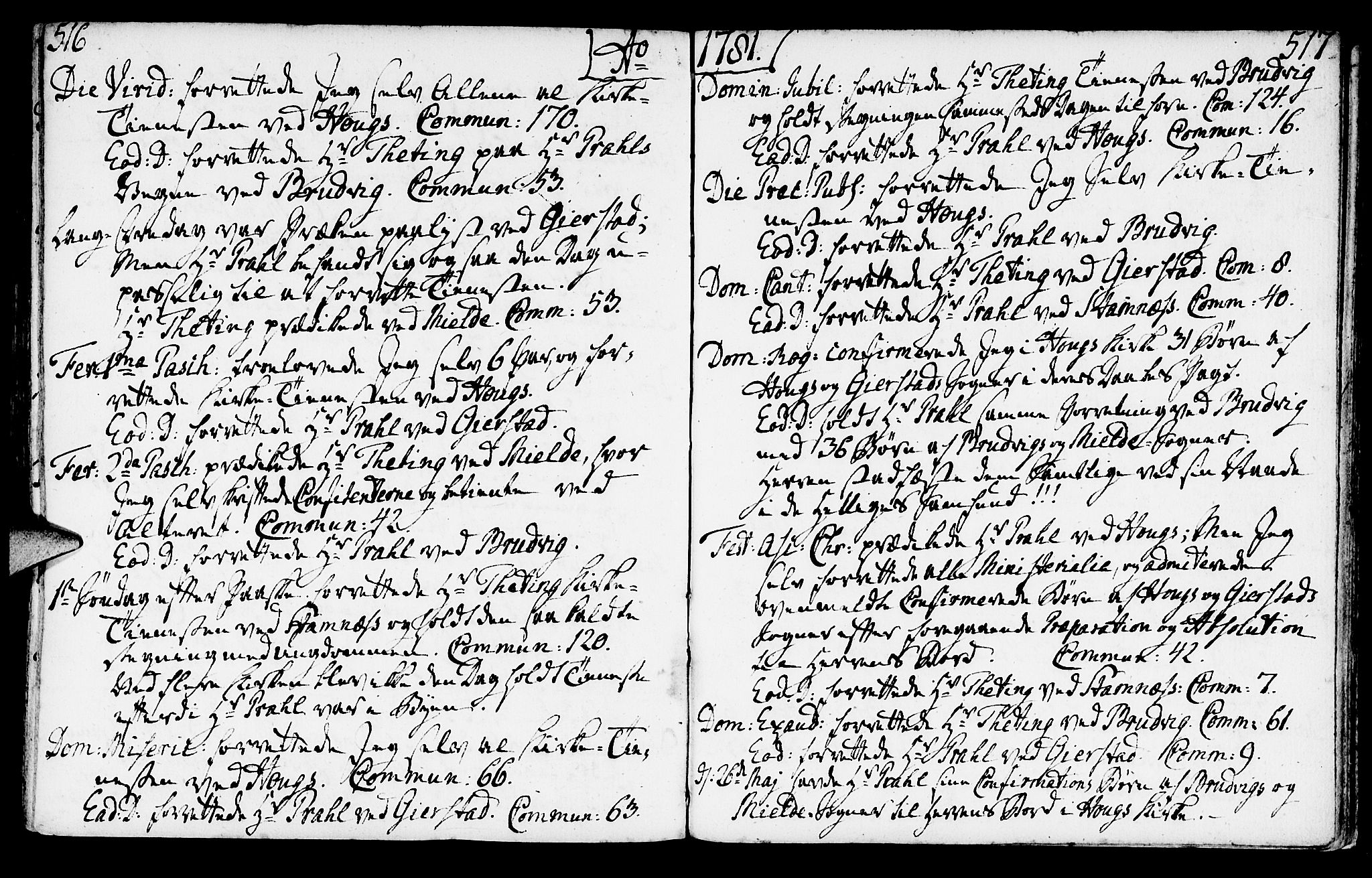 Haus sokneprestembete, AV/SAB-A-75601/H/Haa: Ministerialbok nr. A 9, 1767-1781, s. 516-517