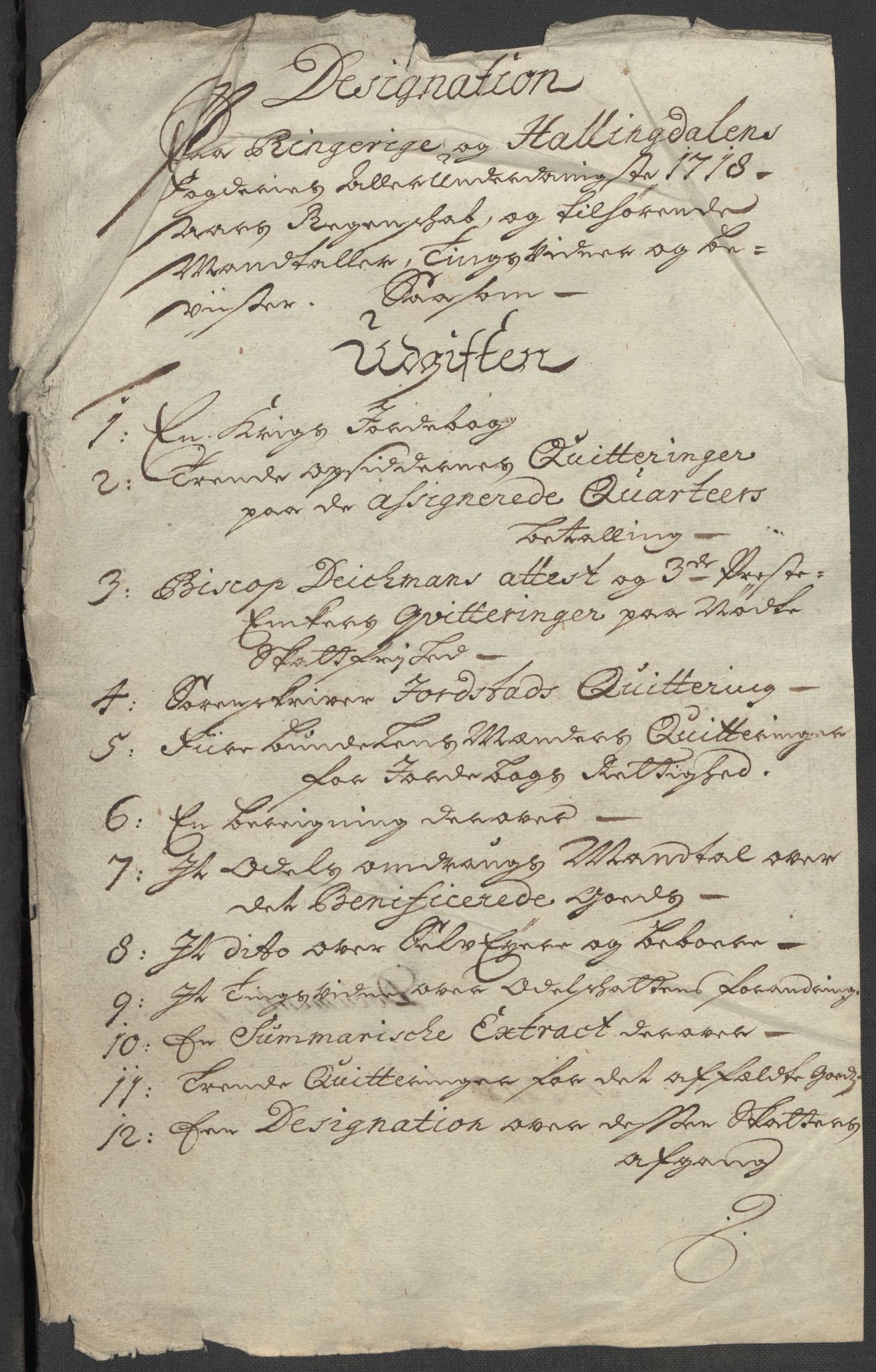 Rentekammeret inntil 1814, Reviderte regnskaper, Fogderegnskap, RA/EA-4092/R23/L1476: Fogderegnskap Ringerike og Hallingdal, 1718, s. 18