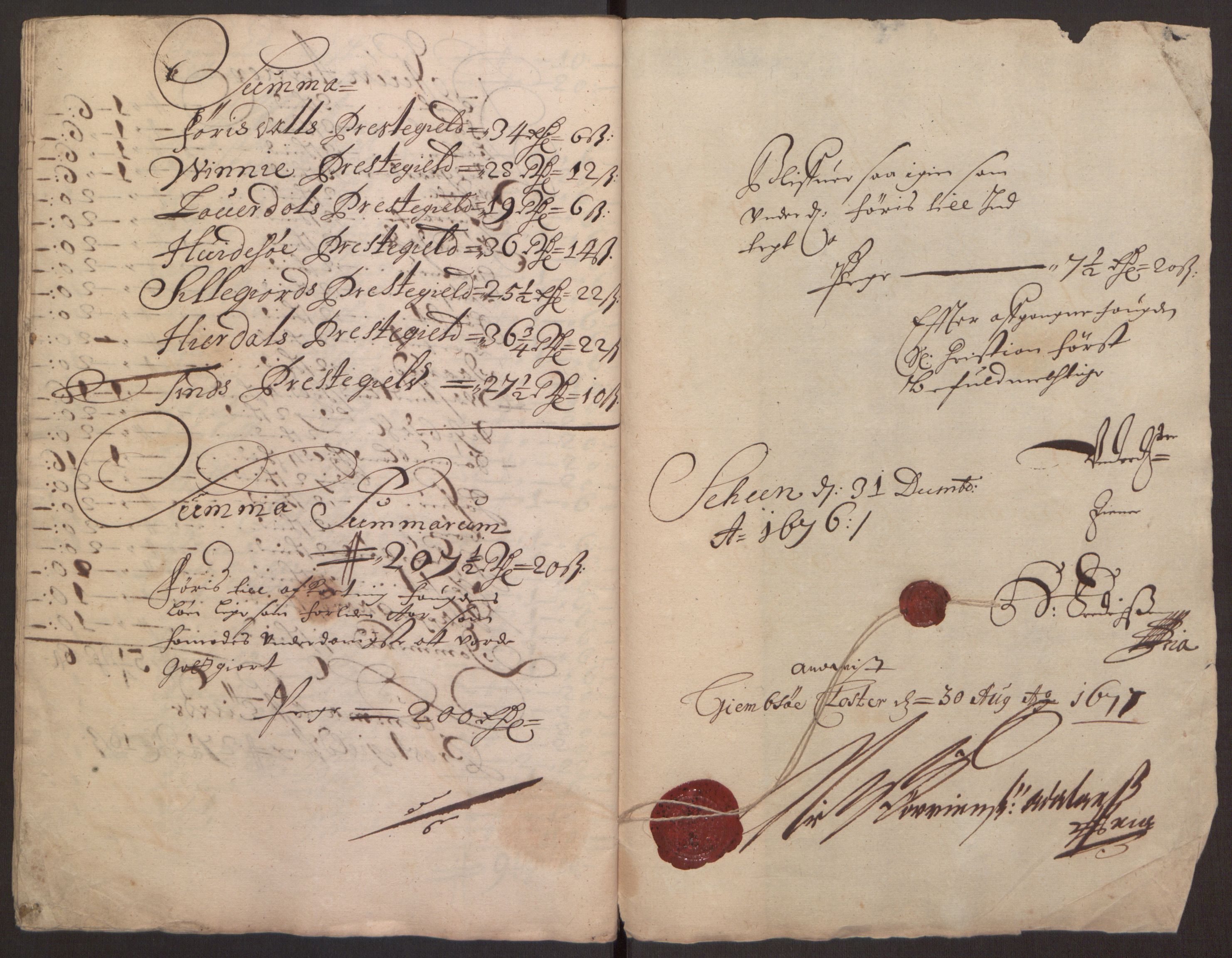 Rentekammeret inntil 1814, Reviderte regnskaper, Fogderegnskap, RA/EA-4092/R35/L2065: Fogderegnskap Øvre og Nedre Telemark, 1676, s. 252