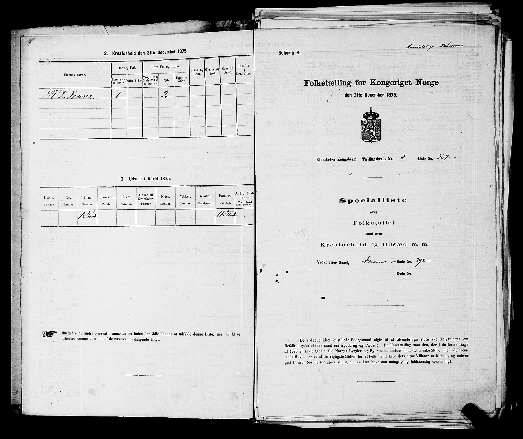 SAKO, Folketelling 1875 for 0604B Kongsberg prestegjeld, Kongsberg kjøpstad, 1875, s. 762