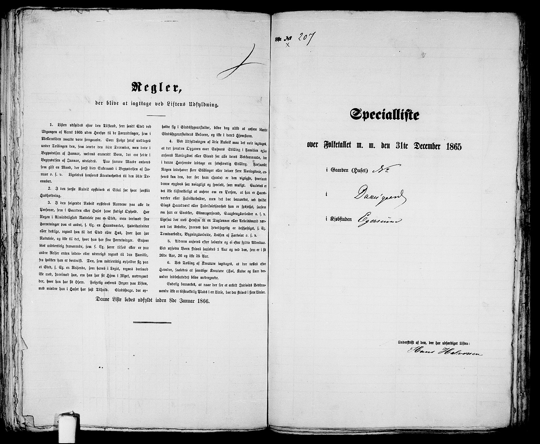 RA, Folketelling 1865 for 1101B Eigersund prestegjeld, Egersund ladested, 1865, s. 427