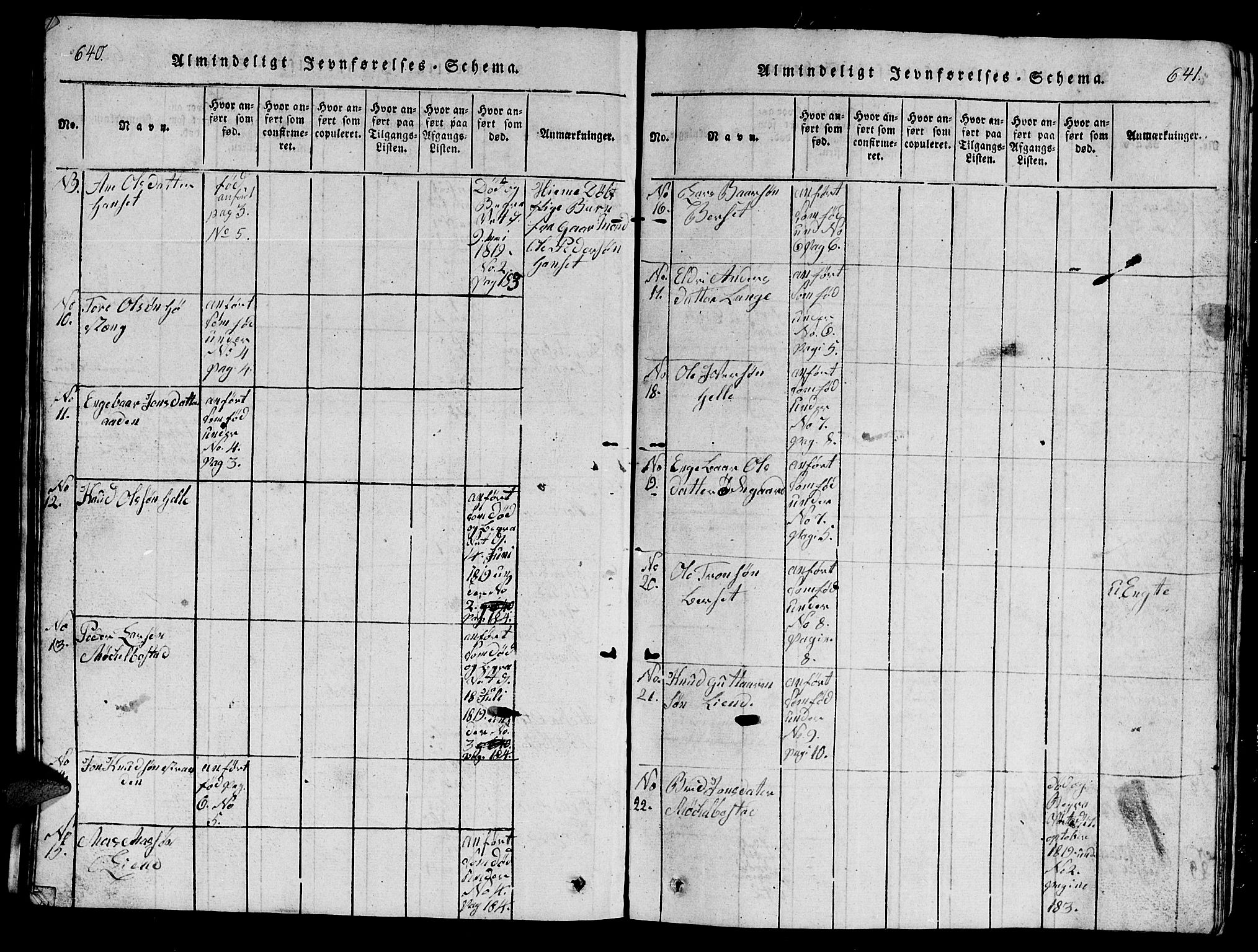 Ministerialprotokoller, klokkerbøker og fødselsregistre - Møre og Romsdal, AV/SAT-A-1454/554/L0644: Klokkerbok nr. 554C01, 1818-1851, s. 640-641