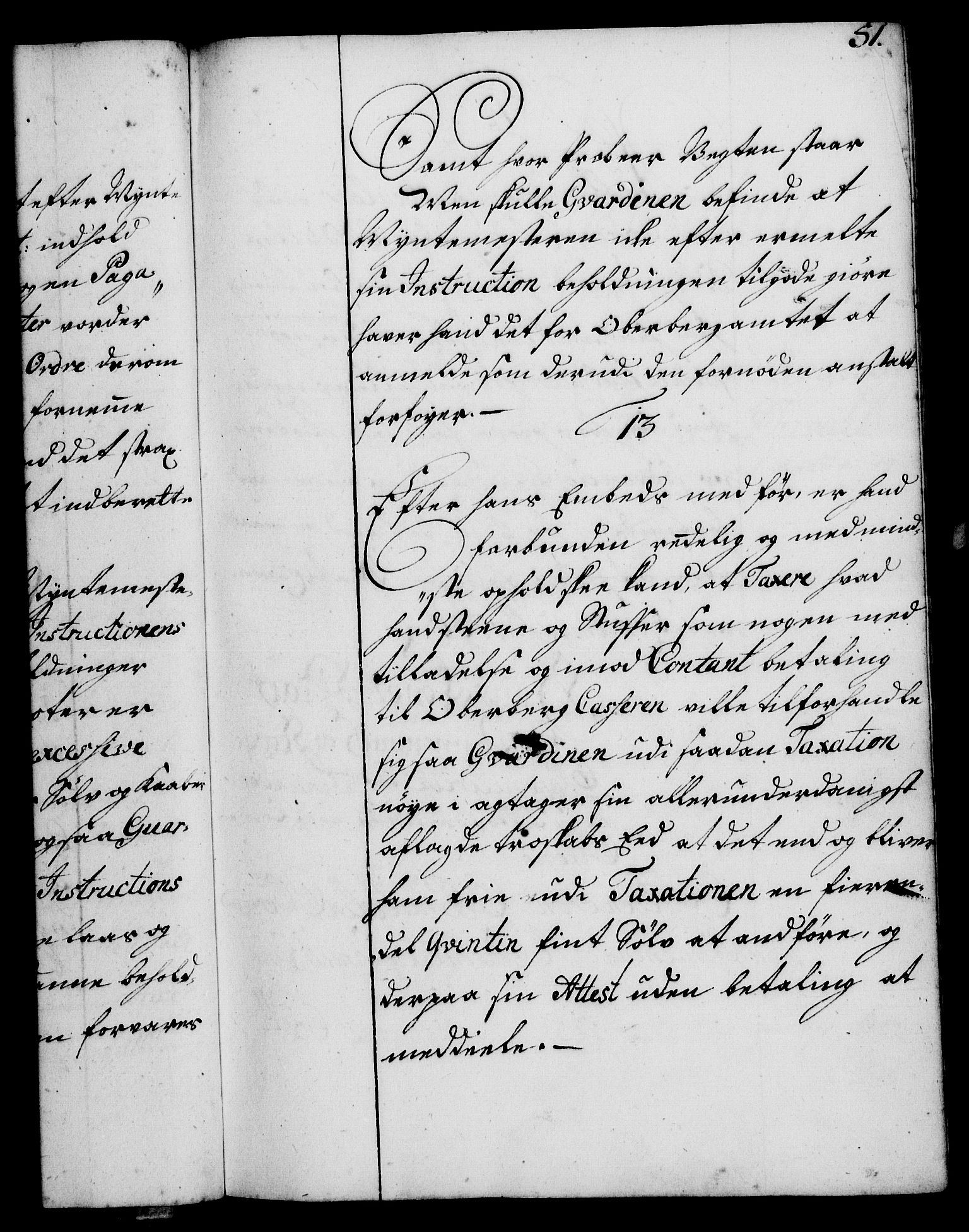 Rentekammeret, Kammerkanselliet, RA/EA-3111/G/Gg/Ggi/L0002: Norsk instruksjonsprotokoll med register (merket RK 53.35), 1729-1751, s. 51