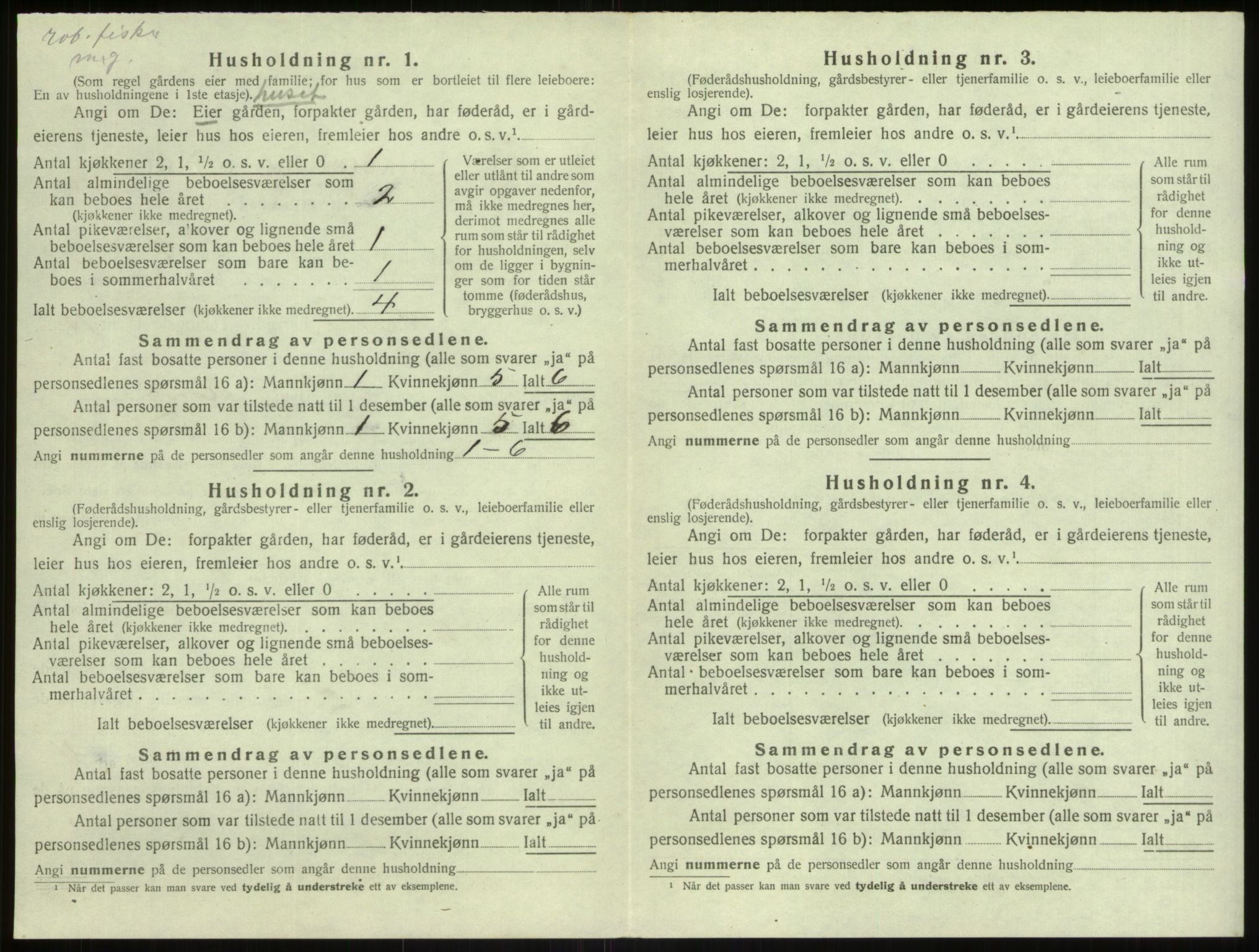 SAB, Folketelling 1920 for 1258 Herdla herred, 1920, s. 932