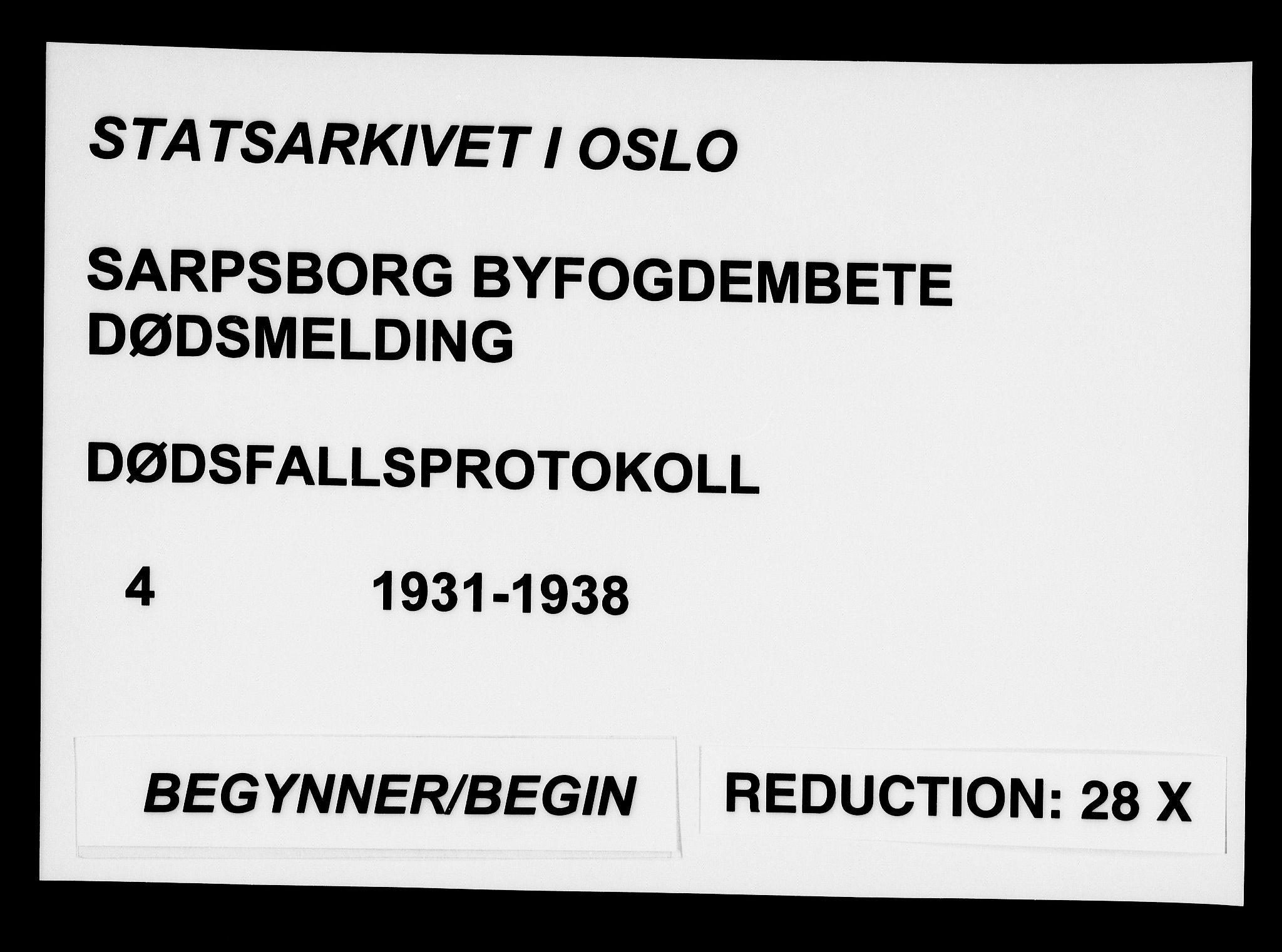 Sarpsborg byfogd, SAO/A-10864/H/Ha/Haa/L0004: Dødsfallsprotokoll, 1931-1938