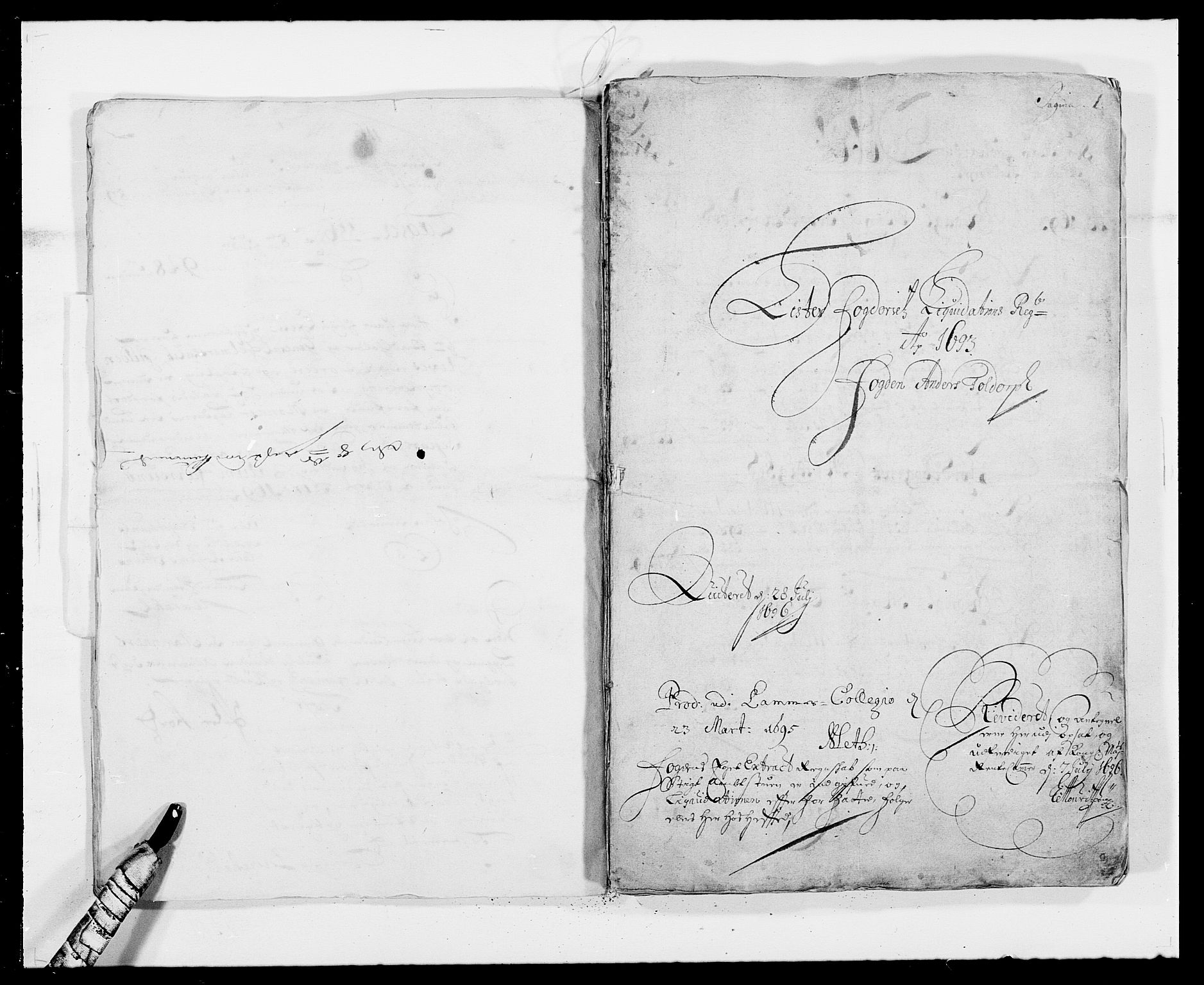 Rentekammeret inntil 1814, Reviderte regnskaper, Fogderegnskap, AV/RA-EA-4092/R41/L2536: Fogderegnskap Lista, 1690-1693, s. 414