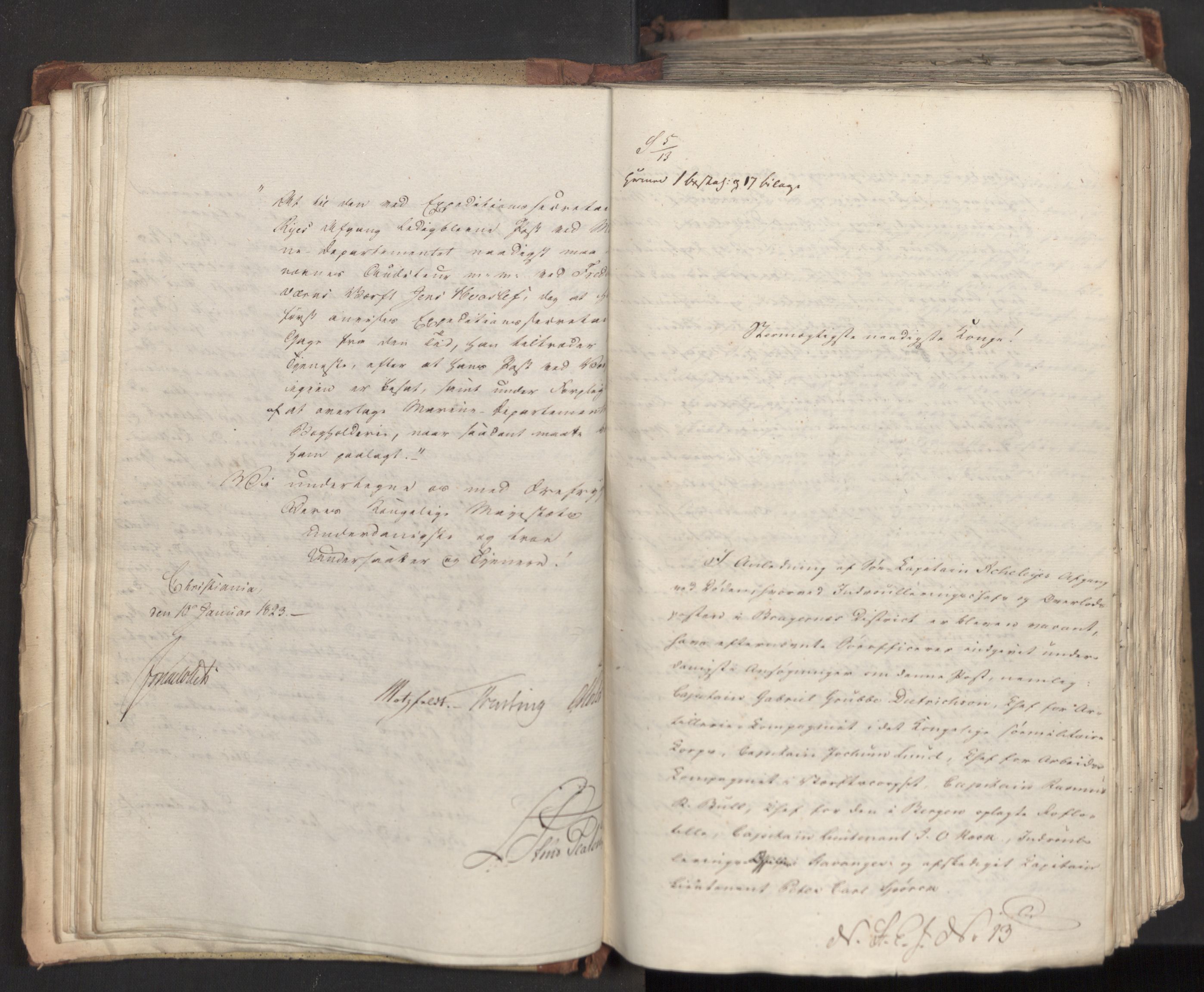 Statsrådsavdelingen i Stockholm, AV/RA-S-1003/D/Da/L0033: Regjeringsinnstillinger nr. 1-274, 1823, s. 39