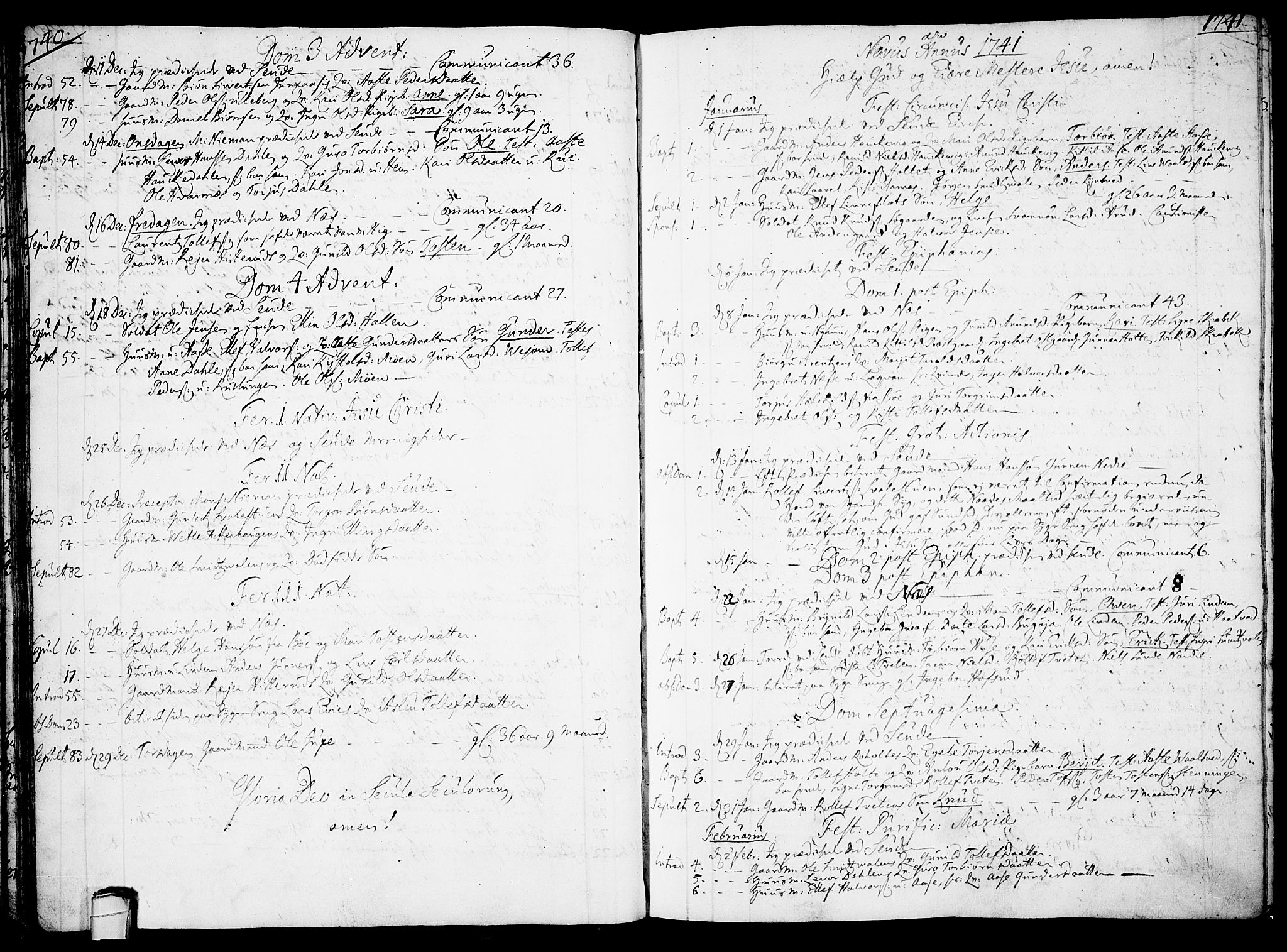 Sauherad kirkebøker, AV/SAKO-A-298/F/Fa/L0003: Ministerialbok nr. I 3, 1722-1766