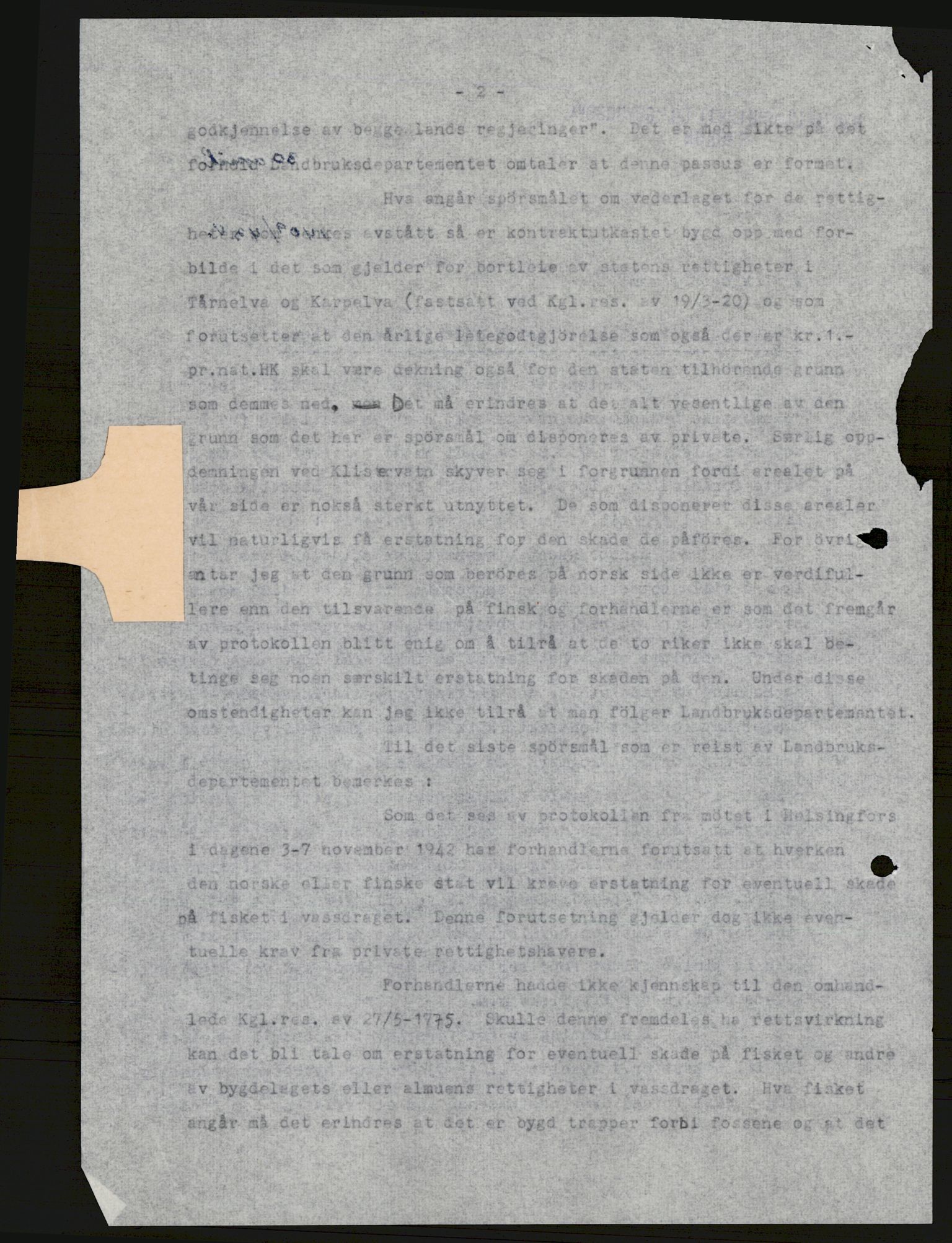 Vassdragsdirektoratet/avdelingen, AV/RA-S-6242/F/Fa/L0537: Pasvikelva, 1932-1955, s. 45