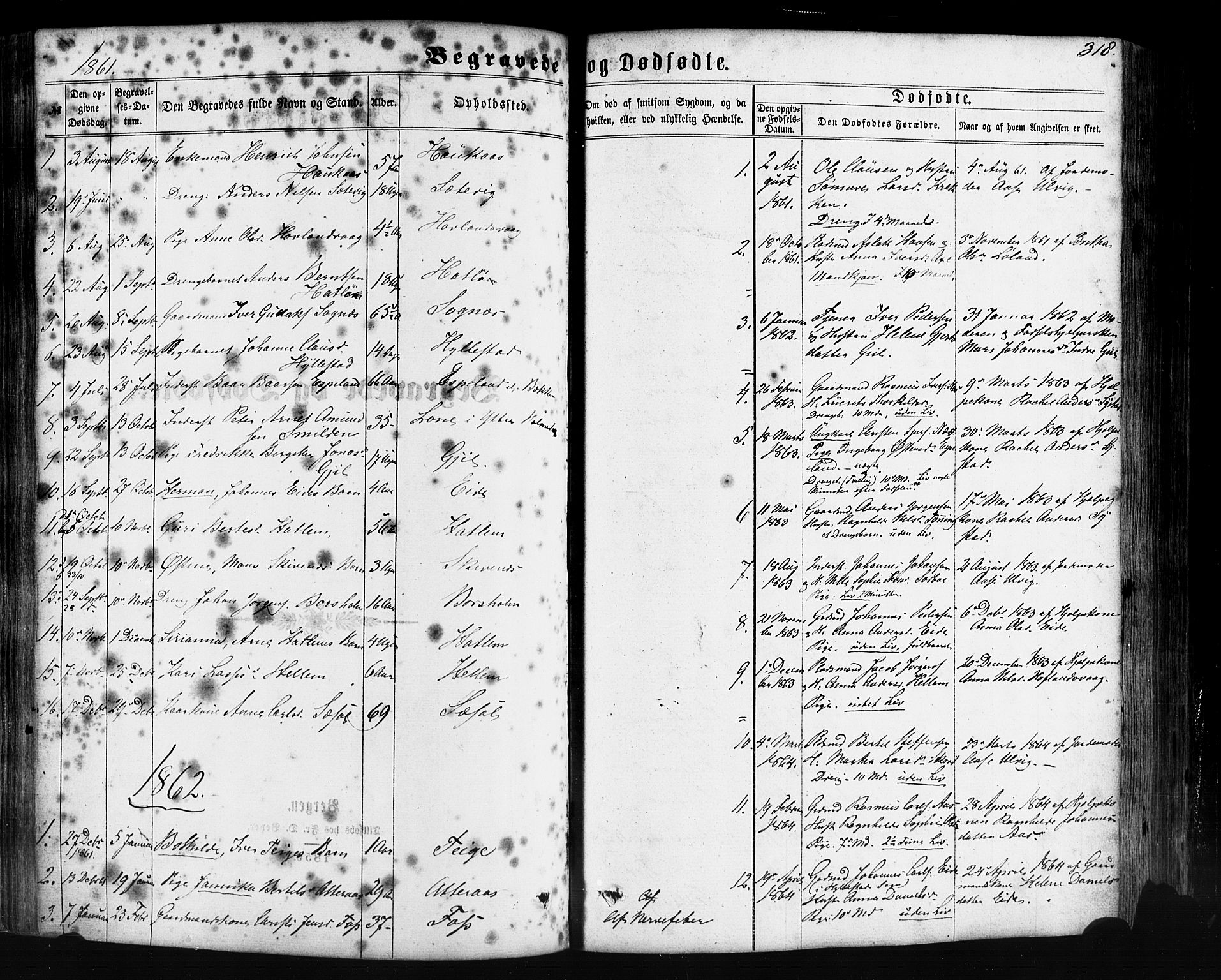Hyllestad sokneprestembete, AV/SAB-A-80401: Ministerialbok nr. A 1, 1861-1886, s. 318