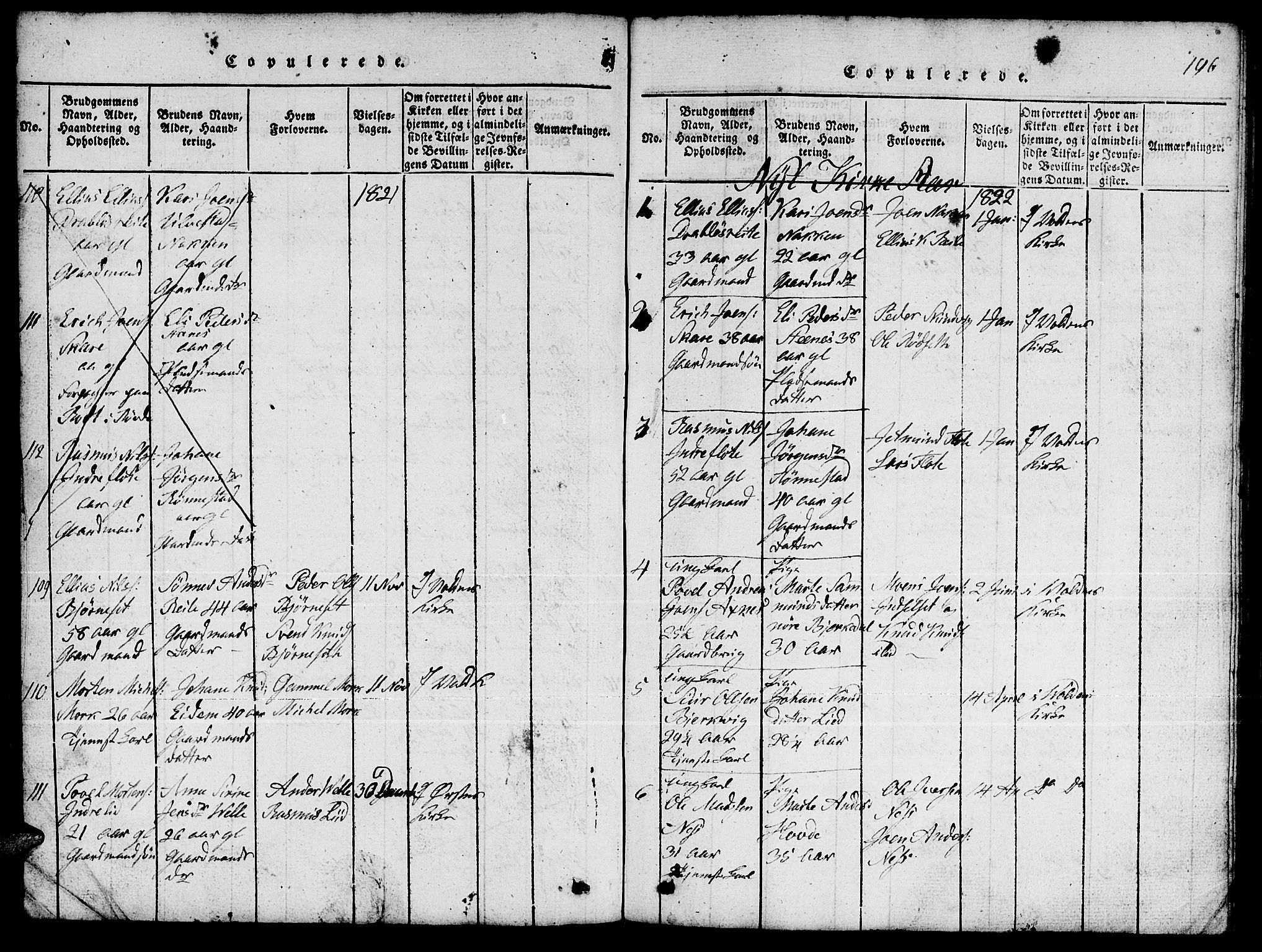 Ministerialprotokoller, klokkerbøker og fødselsregistre - Møre og Romsdal, AV/SAT-A-1454/511/L0155: Klokkerbok nr. 511C01, 1817-1829, s. 196