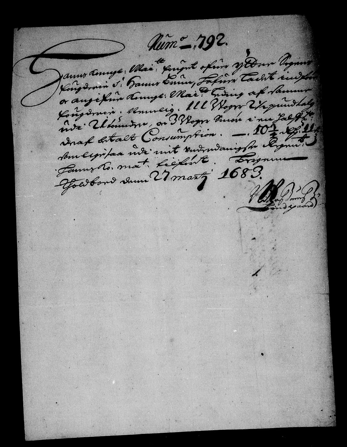 Rentekammeret inntil 1814, Reviderte regnskaper, Stiftamtstueregnskaper, Bergen stiftamt, RA/EA-6043/R/Rc/L0064: Bergen stiftamt, 1682