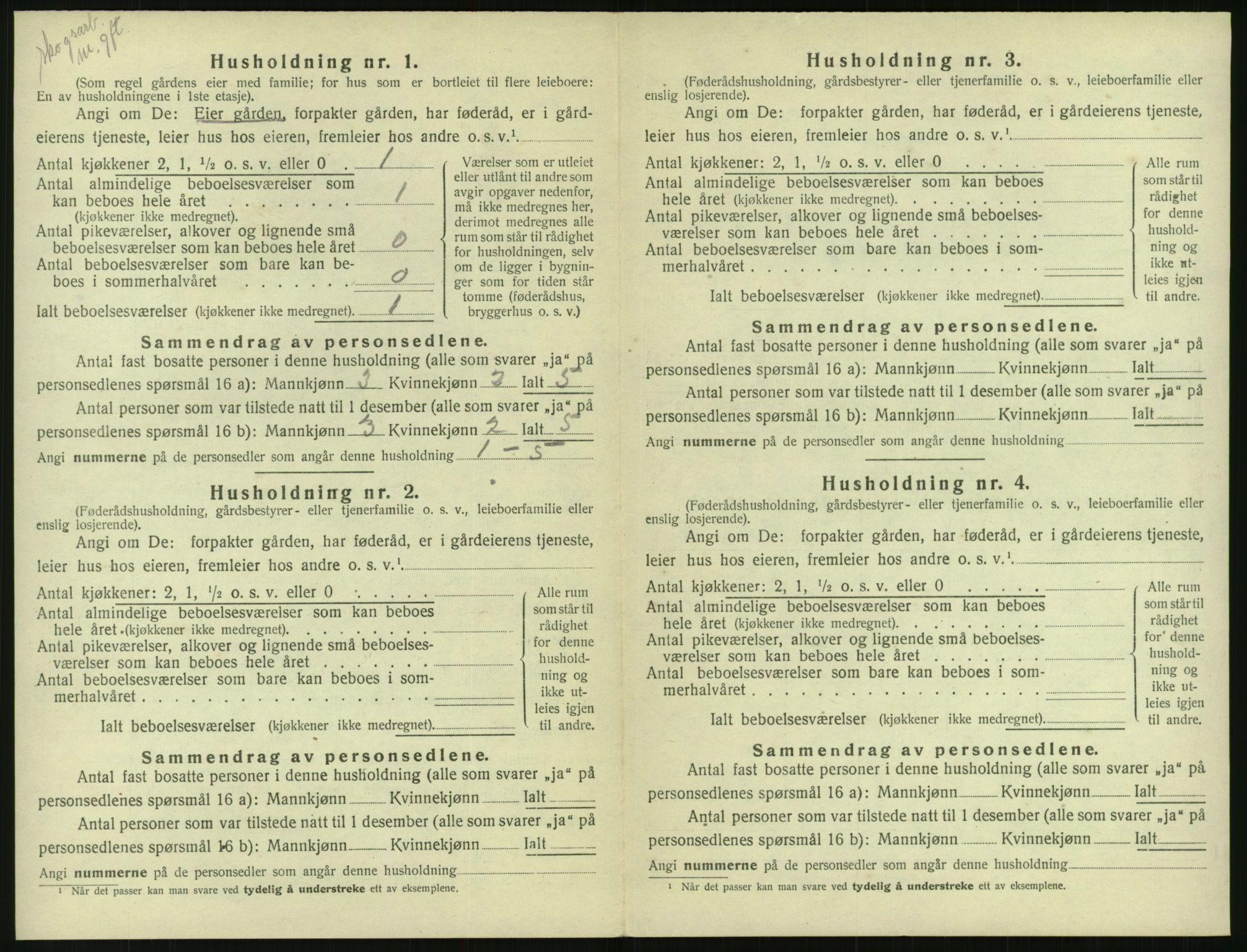 SAK, Folketelling 1920 for 0930 Gjøvdal herred, 1920, s. 35