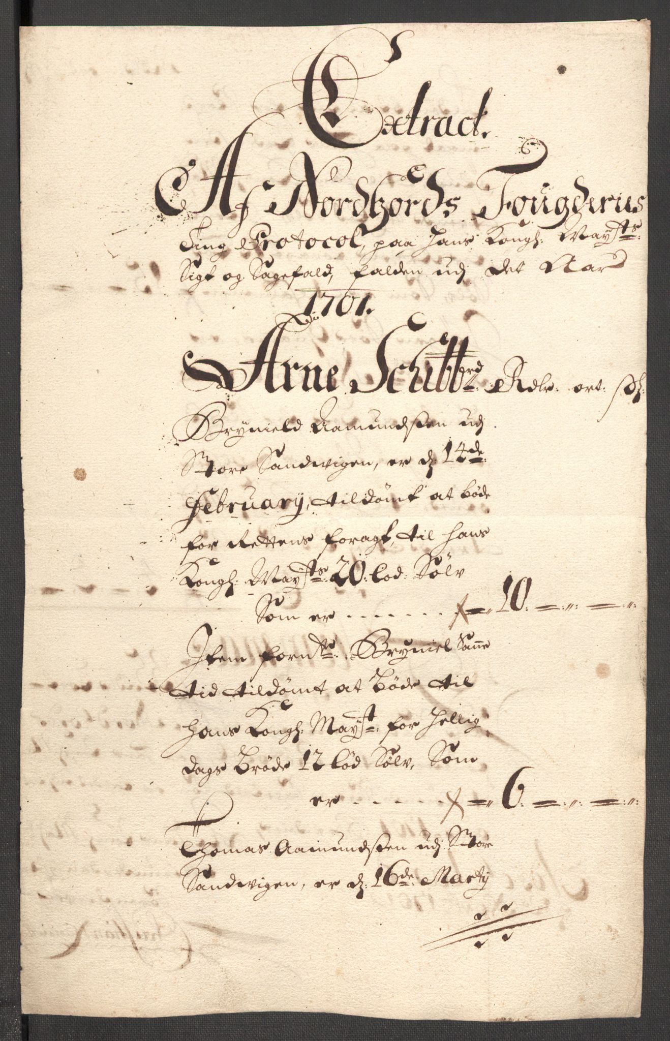 Rentekammeret inntil 1814, Reviderte regnskaper, Fogderegnskap, RA/EA-4092/R51/L3185: Fogderegnskap Nordhordland og Voss, 1700-1701, s. 394
