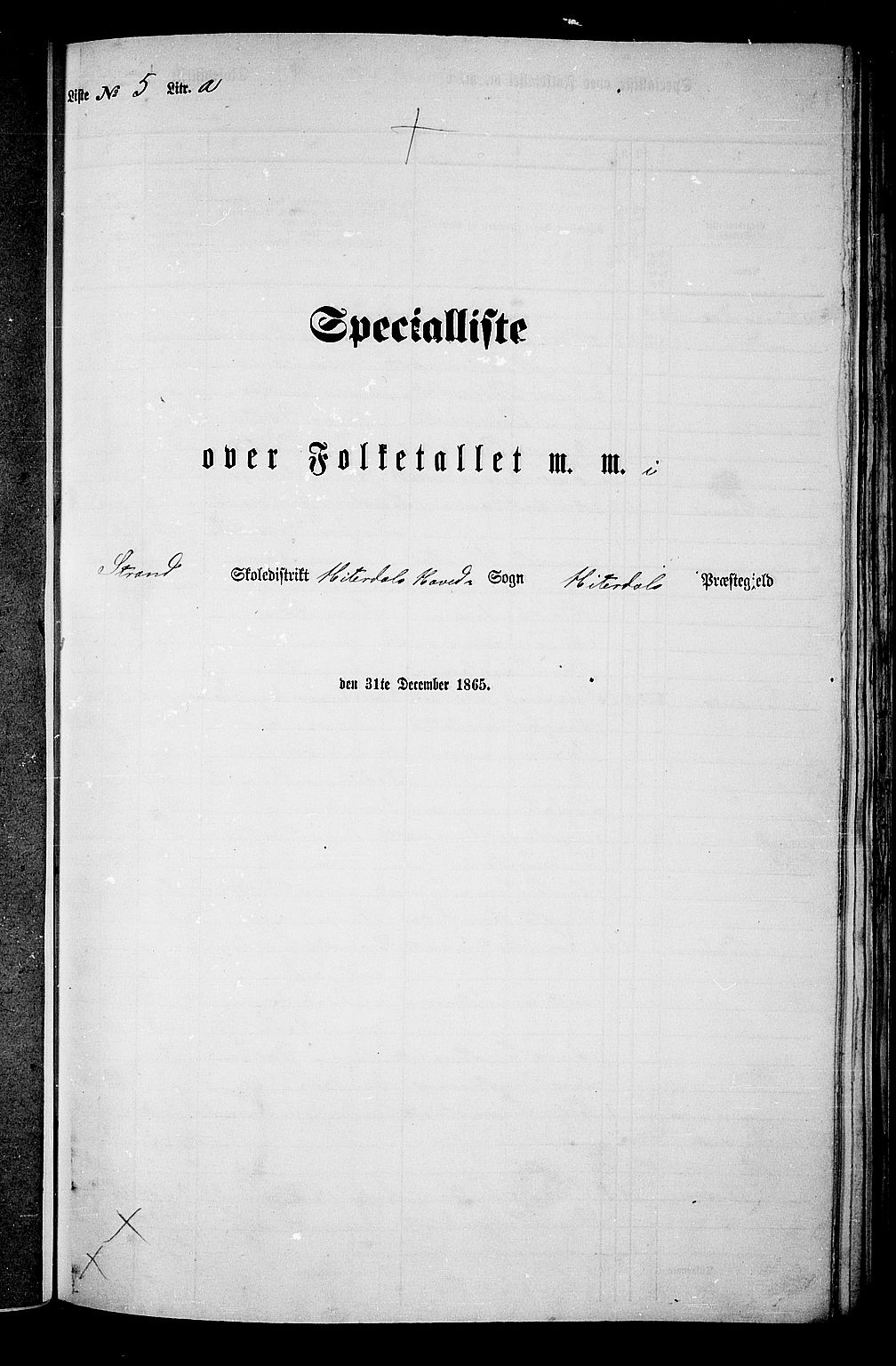 RA, Folketelling 1865 for 0823P Heddal prestegjeld, 1865, s. 86