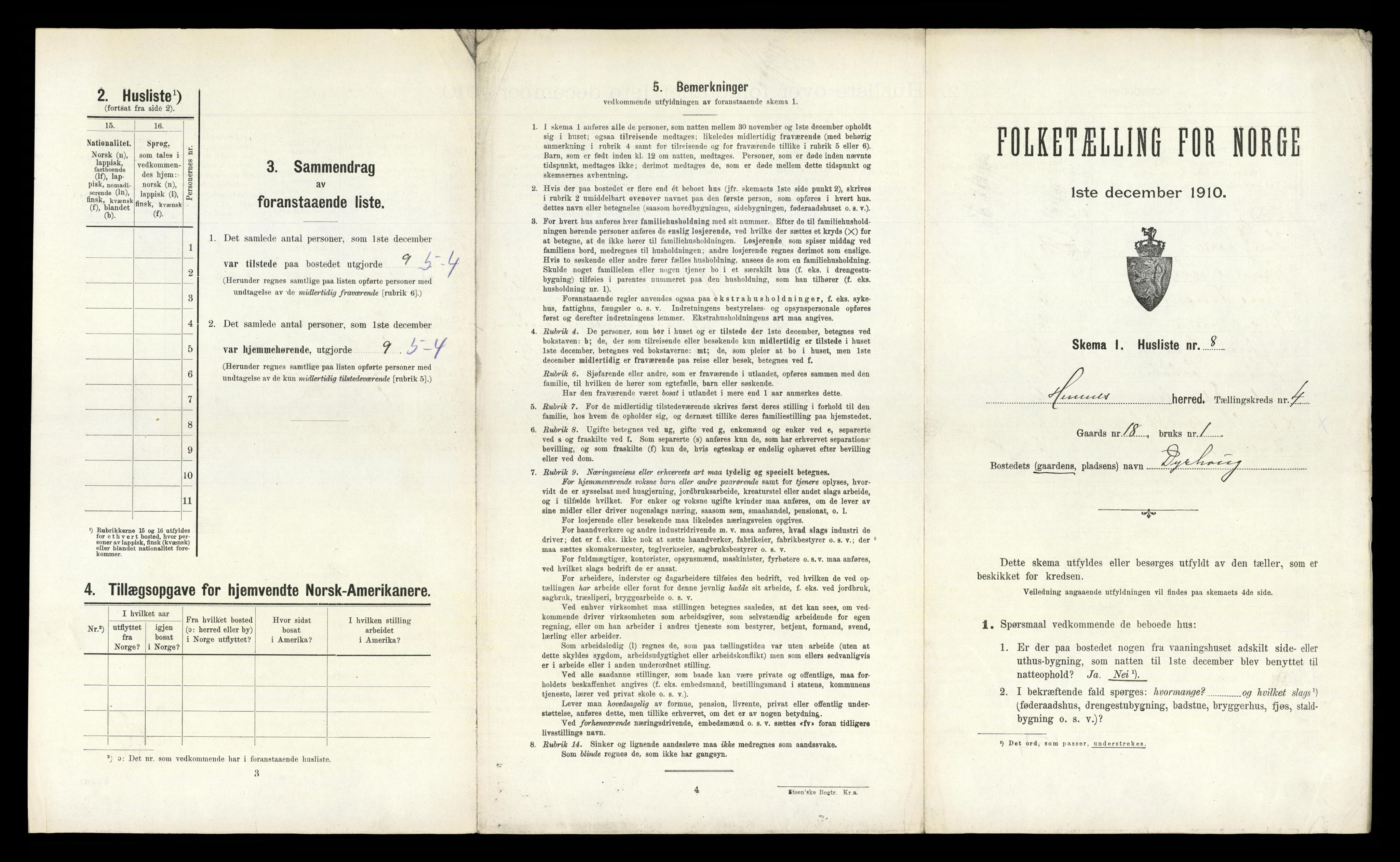 RA, Folketelling 1910 for 1832 Hemnes herred, 1910, s. 992