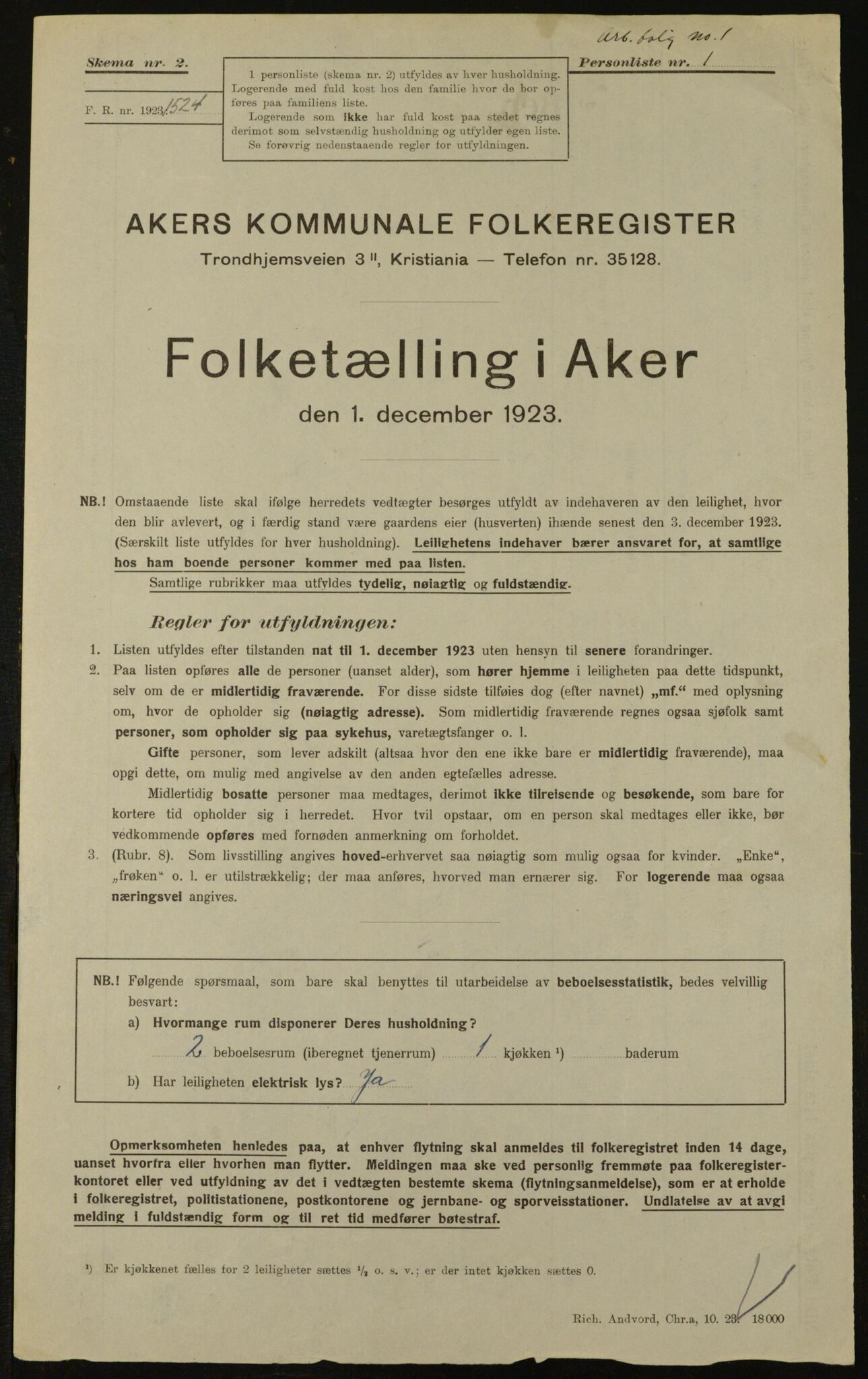 , Kommunal folketelling 1.12.1923 for Aker, 1923, s. 31976