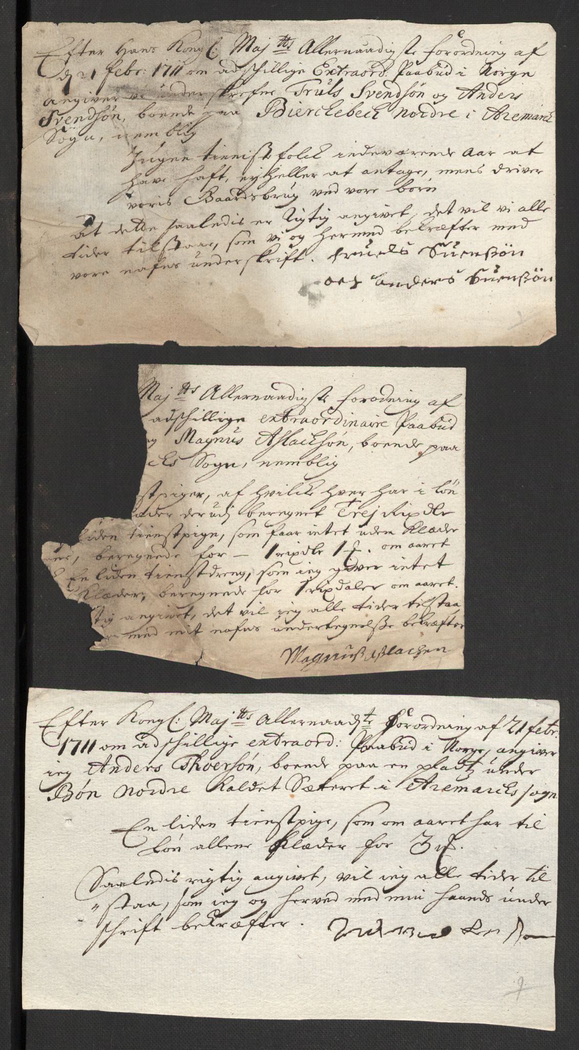 Rentekammeret inntil 1814, Reviderte regnskaper, Fogderegnskap, AV/RA-EA-4092/R01/L0020: Fogderegnskap Idd og Marker, 1711, s. 635