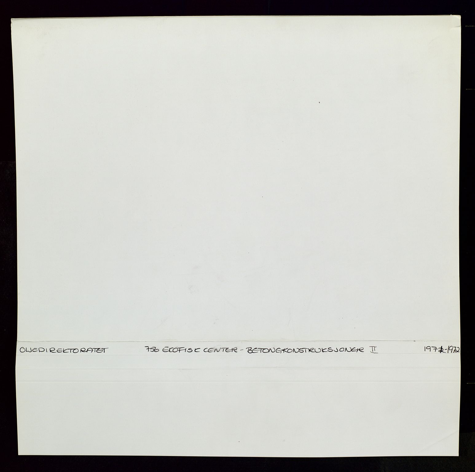 Industridepartementet, Oljekontoret, SAST/A-101348/Dc/L0016: 756 Ekofisk center, betongkonstruksjoner, 1971-1972