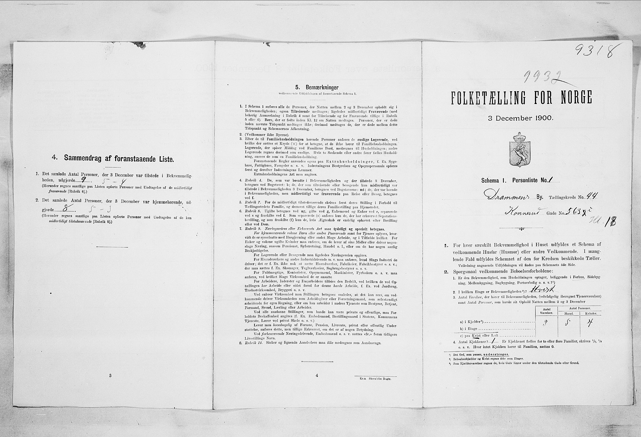 RA, Folketelling 1900 for 0602 Drammen kjøpstad, 1900, s. 14178