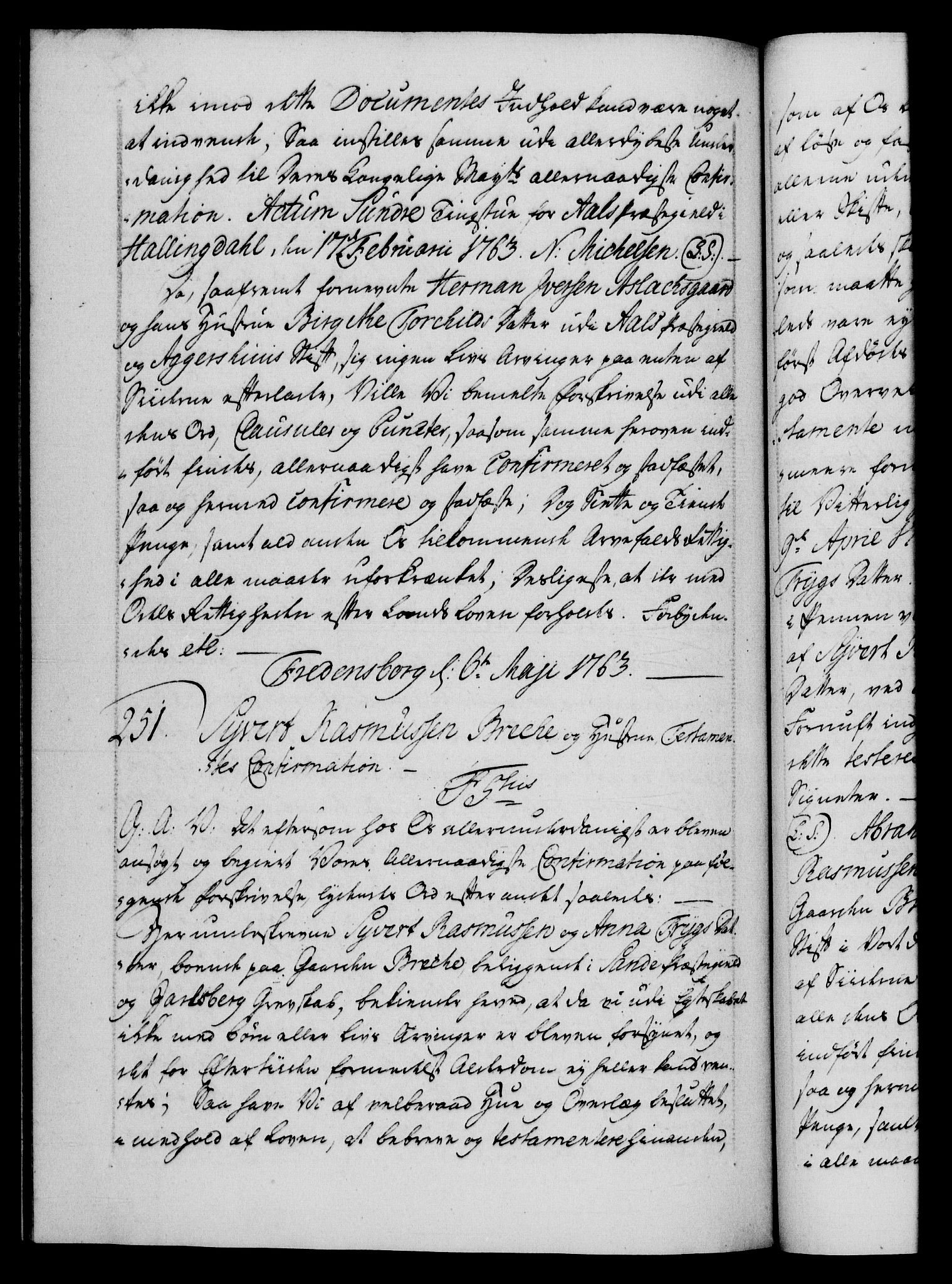 Danske Kanselli 1572-1799, AV/RA-EA-3023/F/Fc/Fca/Fcaa/L0042: Norske registre, 1763-1766, s. 92b