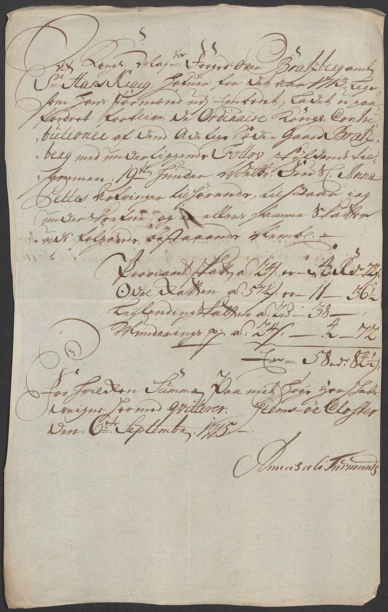Rentekammeret inntil 1814, Reviderte regnskaper, Fogderegnskap, RA/EA-4092/R36/L2125: Fogderegnskap Øvre og Nedre Telemark og Bamble, 1713, s. 190