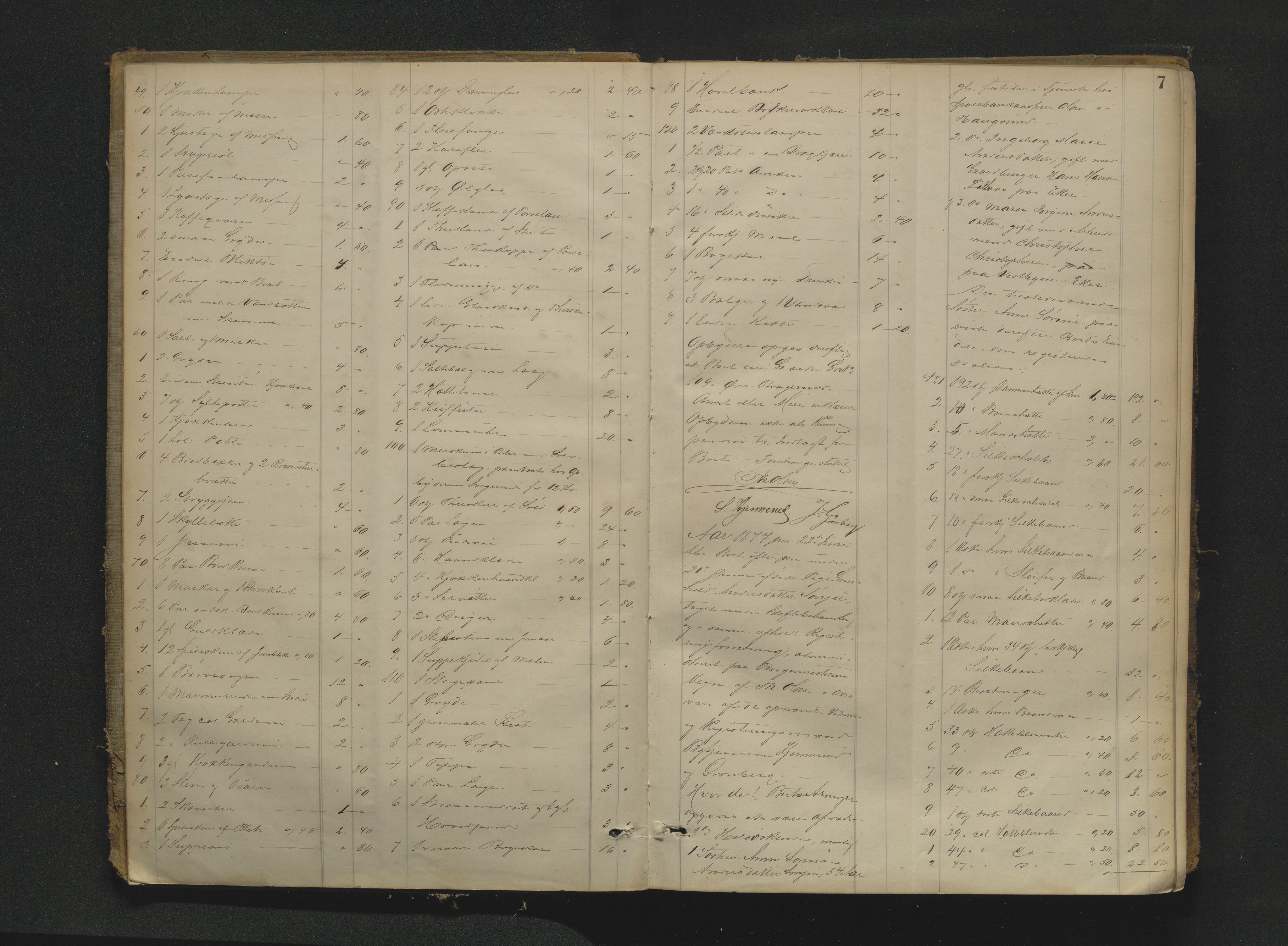 Drammen byfogd, AV/SAKO-A-222/H/Hb/Hbb/L0003: Registreringsprotokoll., 1877-1885, s. 7