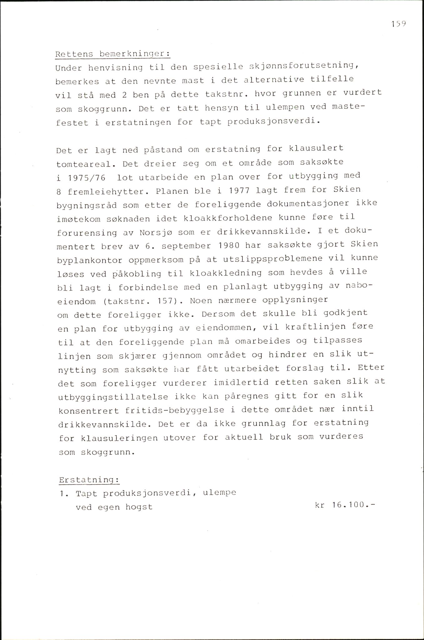 Vest-Telemark sorenskriveri, AV/SAKO-A-134/F/Fo/Fob/L0004: Skjønn/rettsbøker for kraftutbygging/veg, 1973-1989, s. 1001