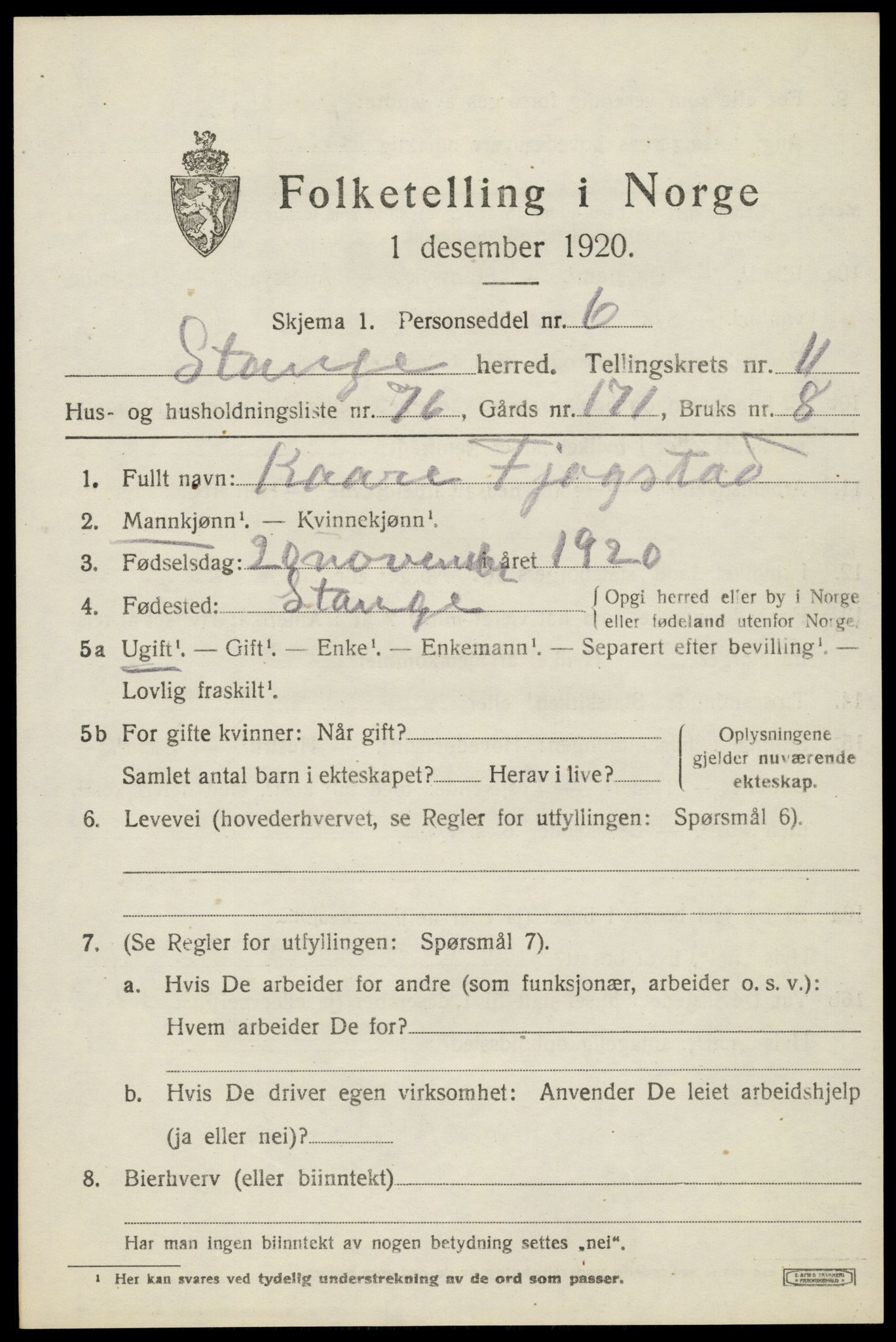 SAH, Folketelling 1920 for 0417 Stange herred, 1920, s. 17727
