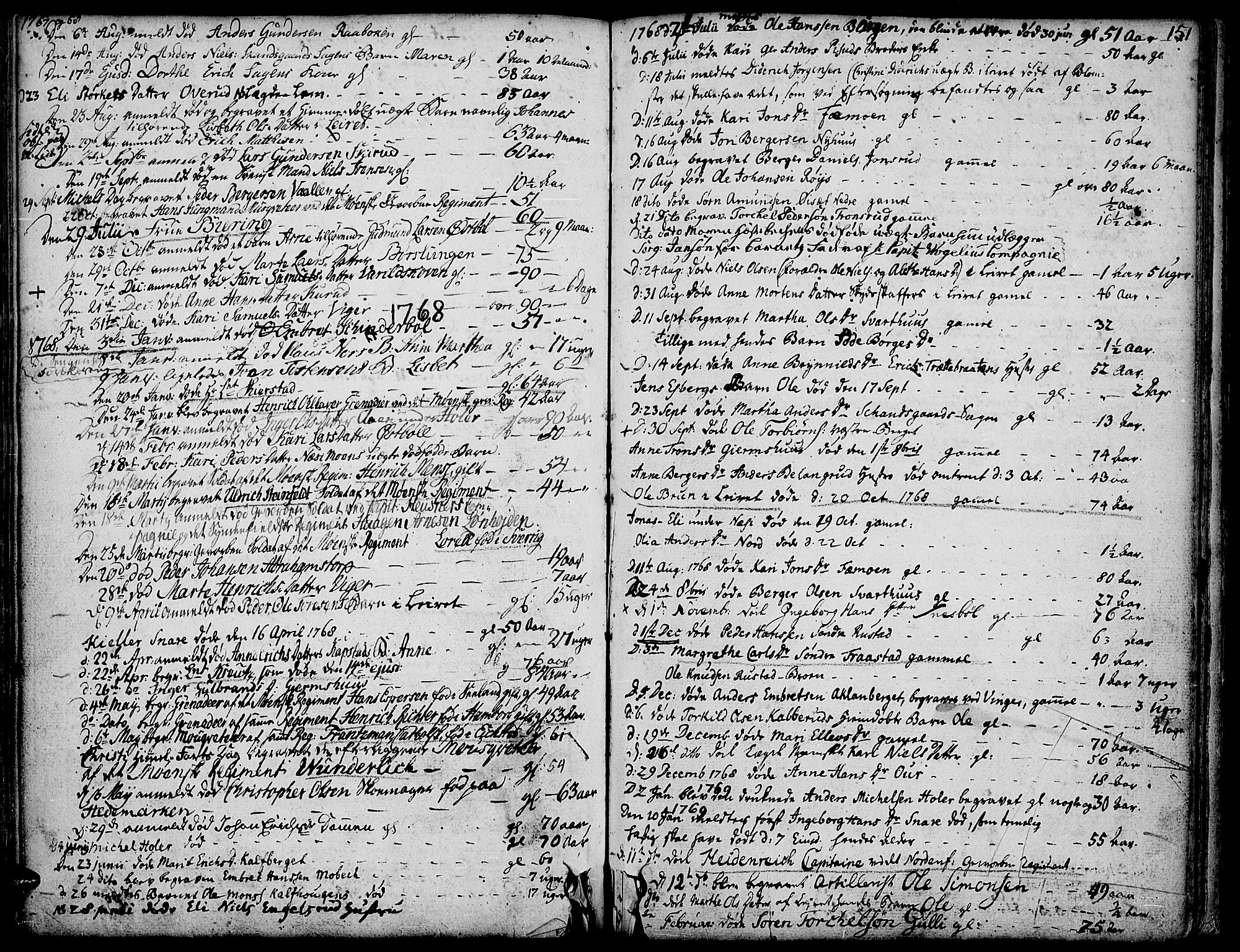 Vinger prestekontor, AV/SAH-PREST-024/H/Ha/Haa/L0003: Ministerialbok nr. 3, 1751-1772, s. 151