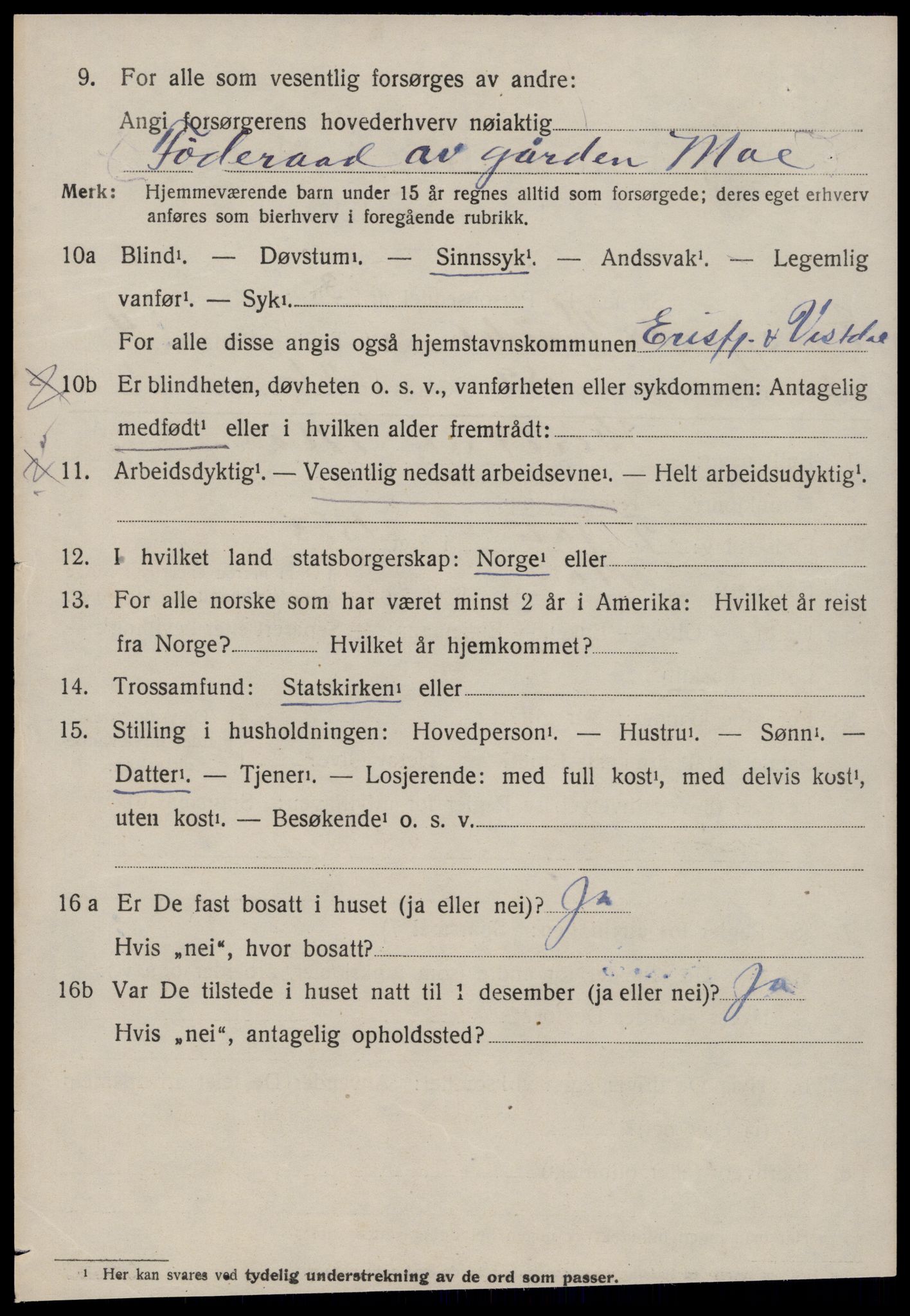 SAT, Folketelling 1920 for 1542 Eresfjord og Vistdal herred, 1920, s. 2514