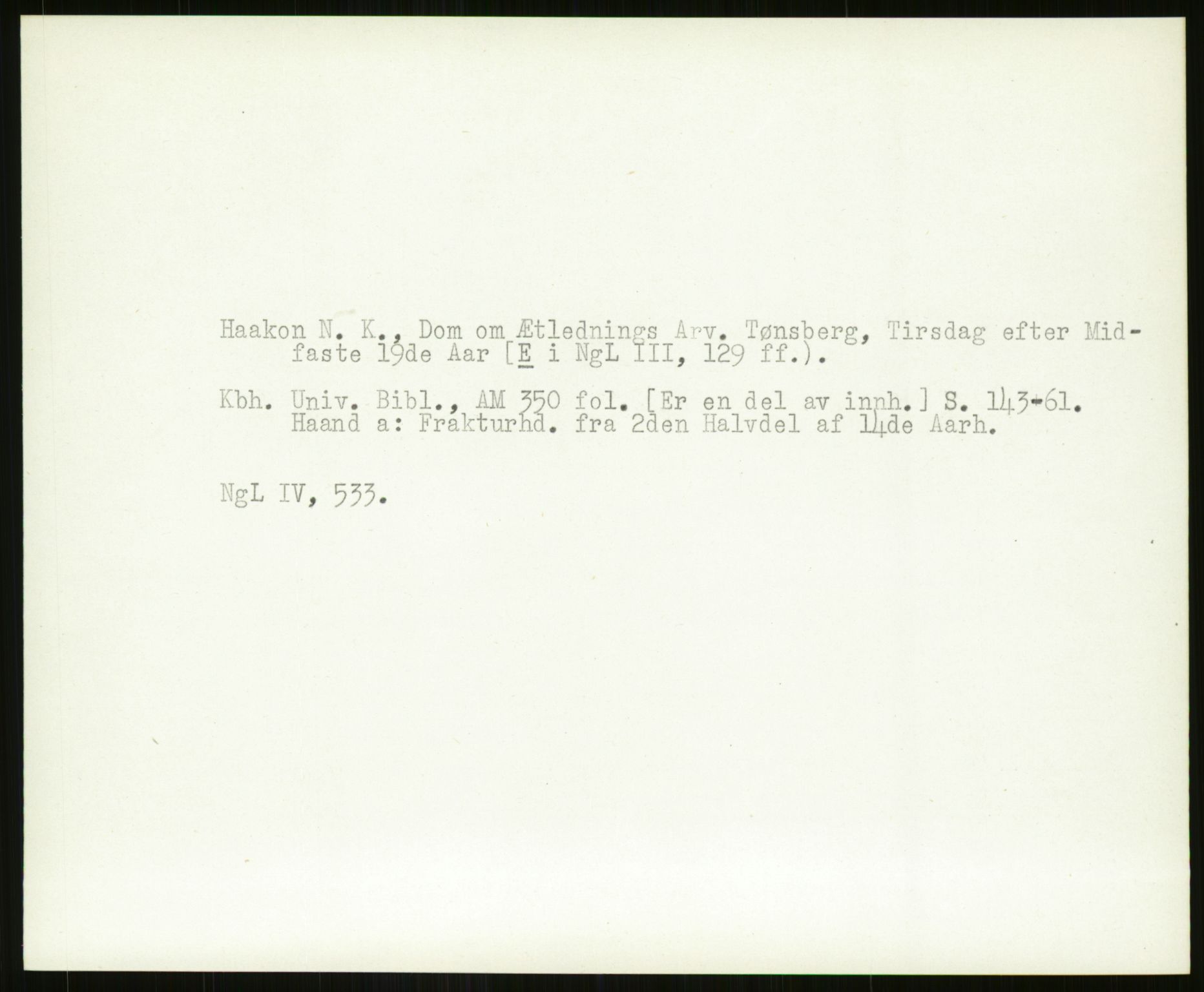 Norsk Historisk Kjeldeskrift-Institutt (NHKI), AV/RA-S-6117/G/Gc/L0029: Tematisk register til Gustav Storms håndskriftbeskrivelser i NgL bd. IV, 1315-1377, s. 199