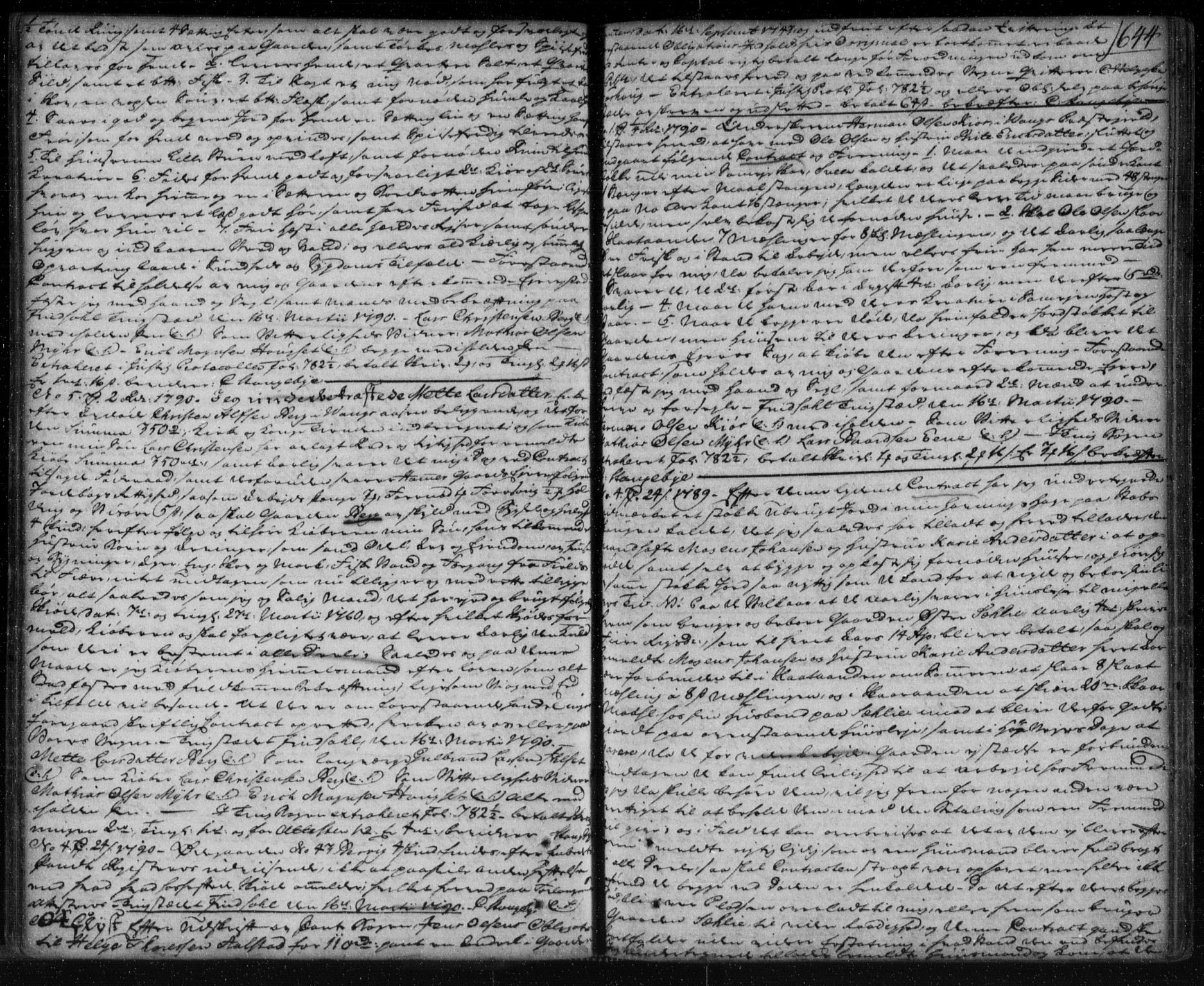 Nord-Hedmark sorenskriveri, SAH/TING-012/H/Hb/Hba/L0001B: Pantebok nr. 1b, 1786-1794, s. 644