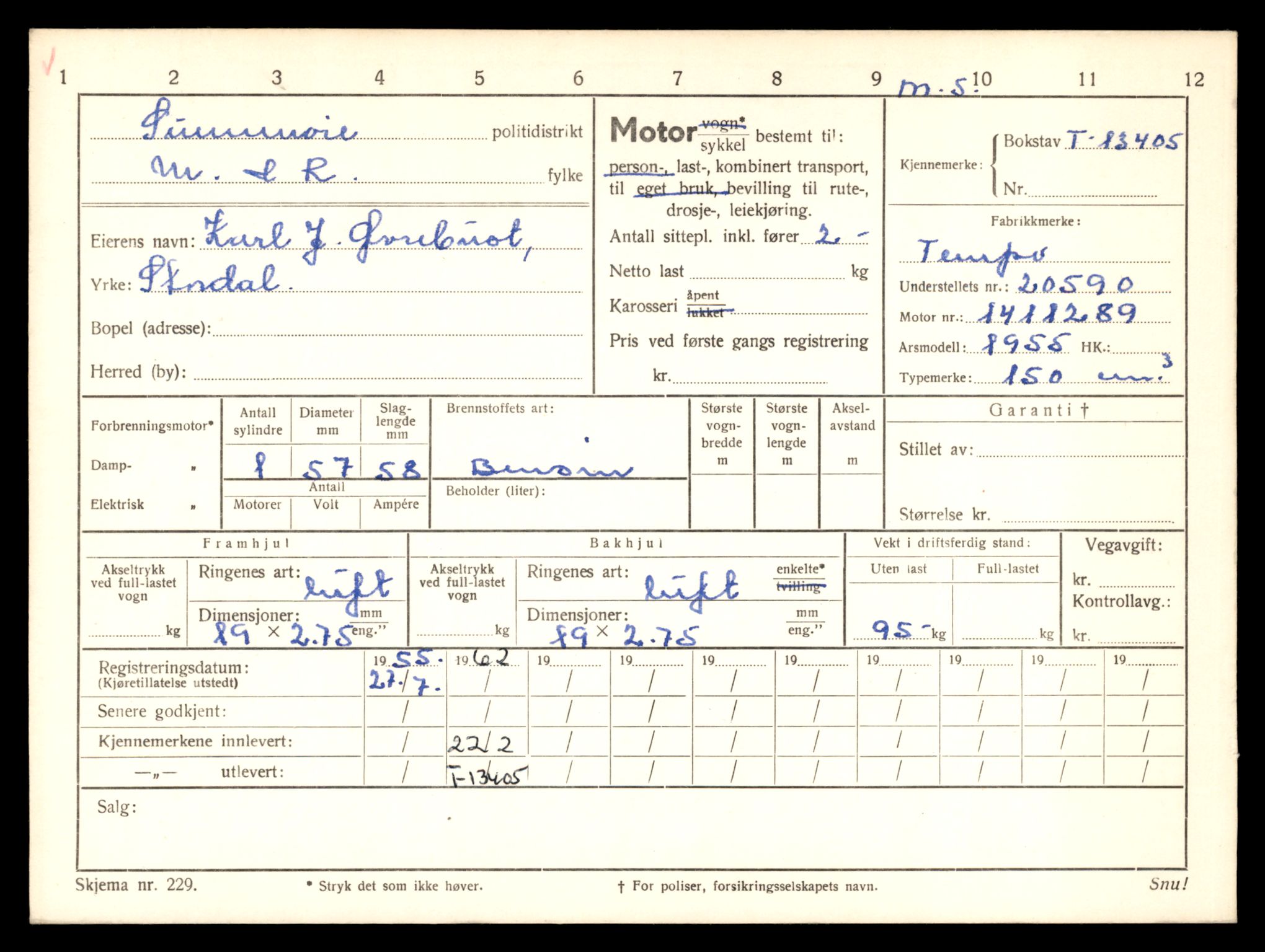 Møre og Romsdal vegkontor - Ålesund trafikkstasjon, AV/SAT-A-4099/F/Fe/L0039: Registreringskort for kjøretøy T 13361 - T 13530, 1927-1998, s. 781