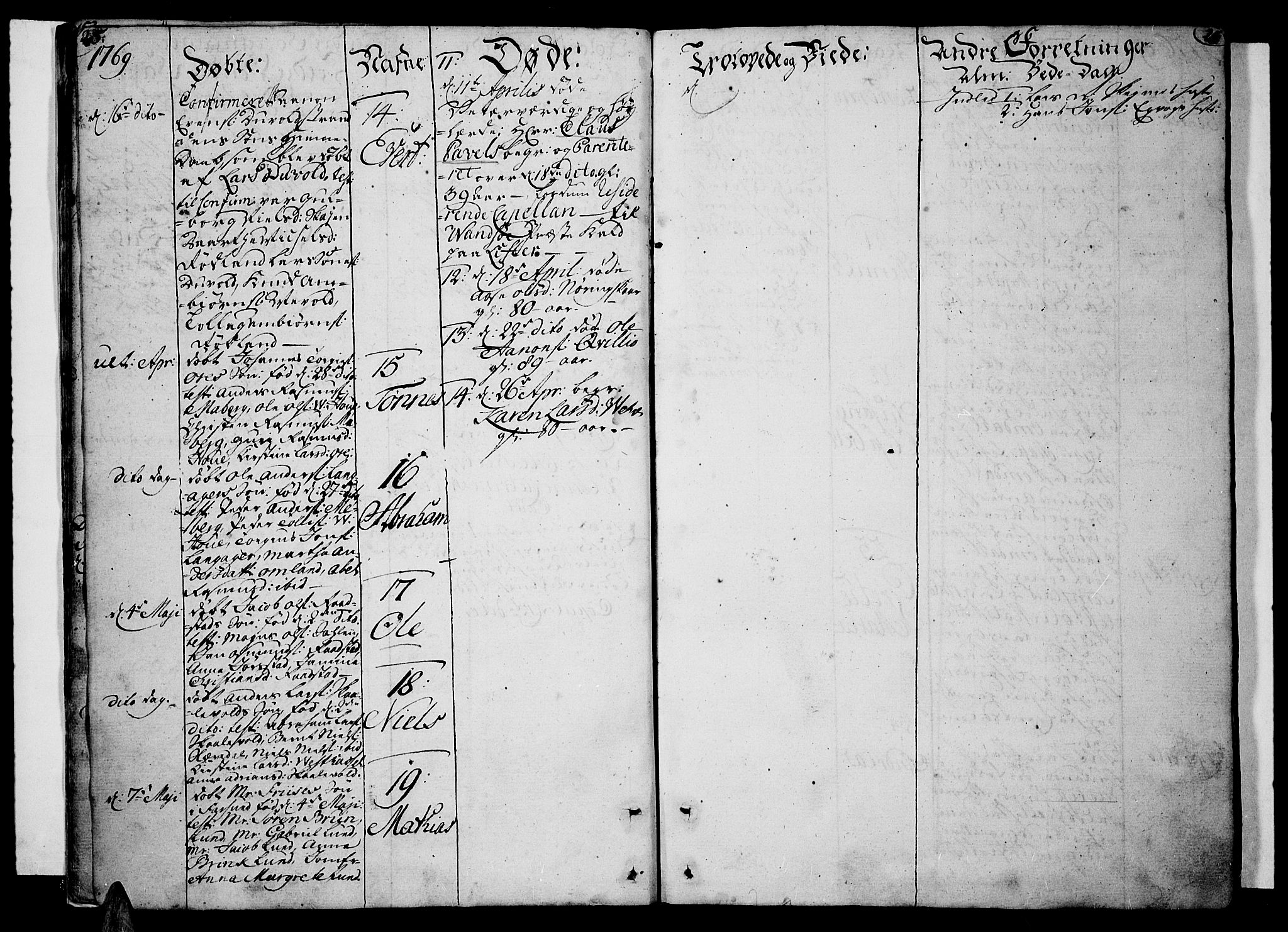 Lista sokneprestkontor, AV/SAK-1111-0027/F/Fa/L0004: Ministerialbok nr. A 4, 1768-1794, s. 25-26