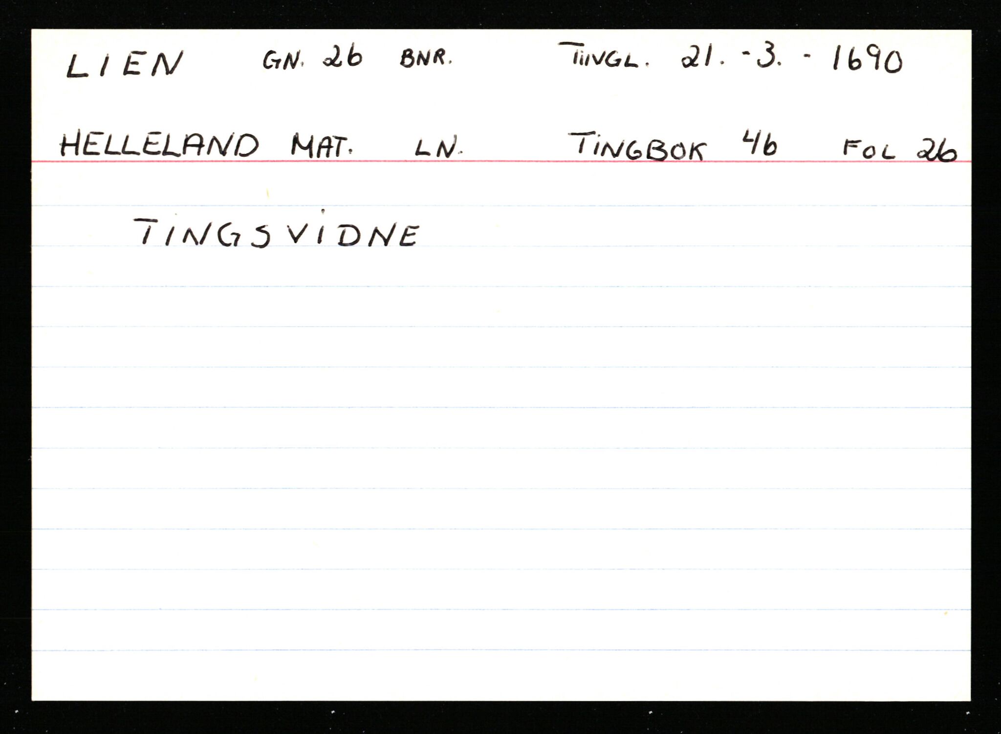Statsarkivet i Stavanger, AV/SAST-A-101971/03/Y/Ym/L0035: Åstedskort sortert etter gårdsnavn: Leiranger - Lindanger, 1600-1950, s. 405