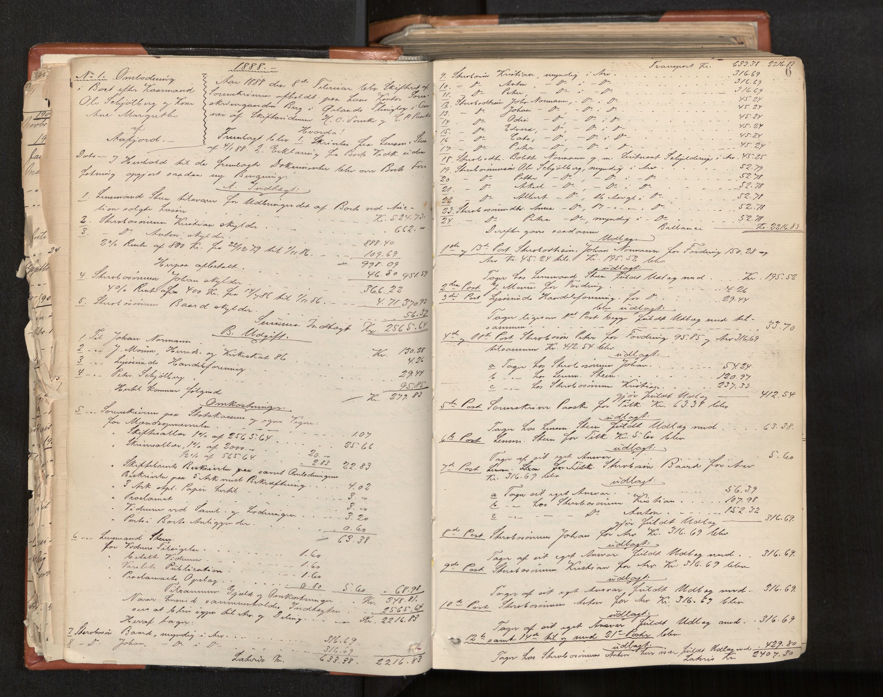 Fosen sorenskriveri, AV/SAT-A-1107/1/3/3A/L0028: Skifteutlodningsprotokoll nr. 7, 1887-1904, s. 6