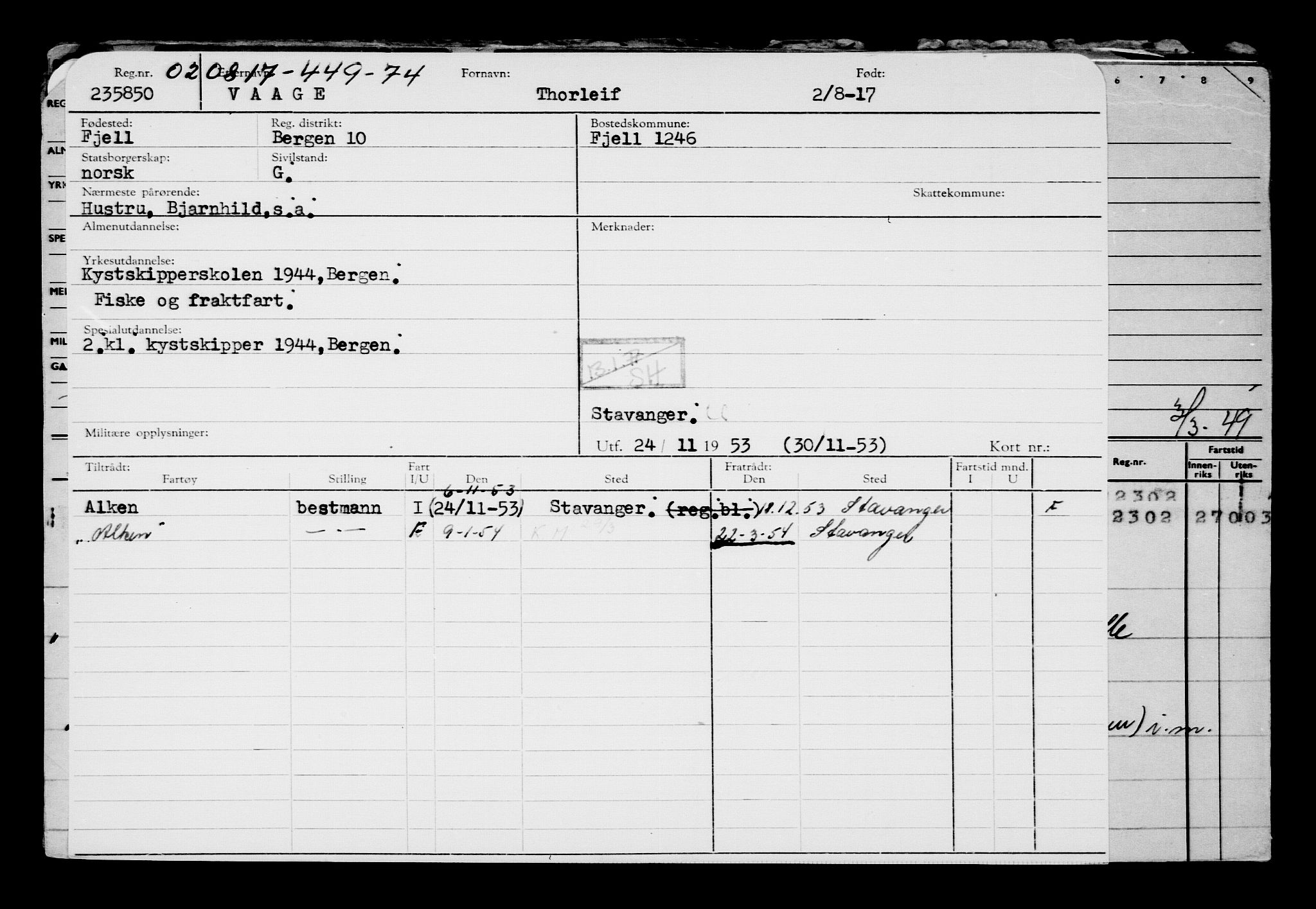 Direktoratet for sjømenn, AV/RA-S-3545/G/Gb/L0150: Hovedkort, 1917, s. 681