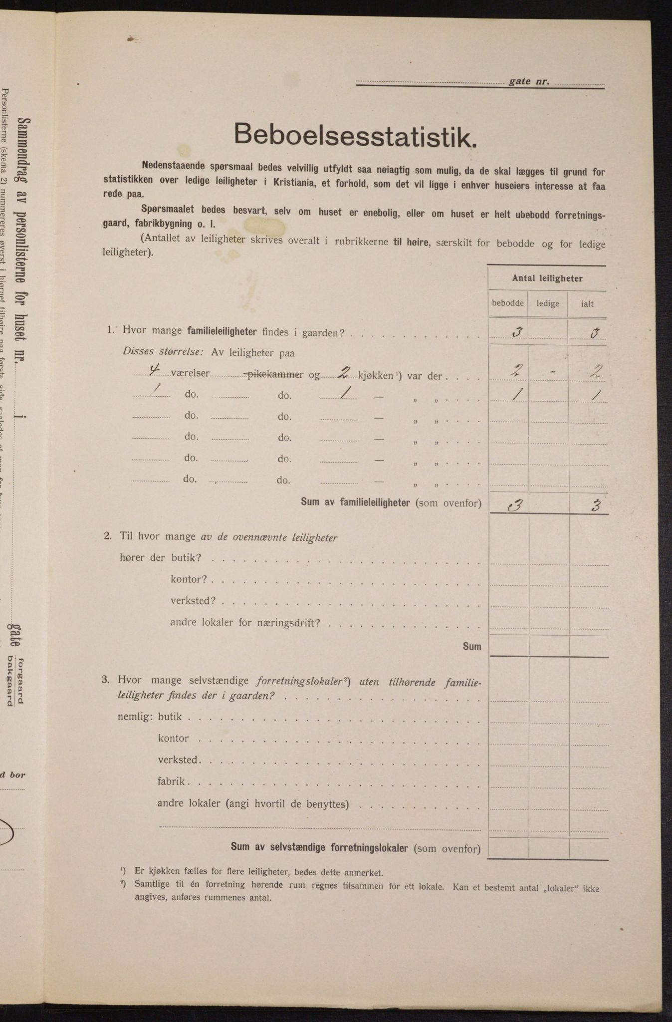 OBA, Kommunal folketelling 1.2.1913 for Kristiania, 1913, s. 98109