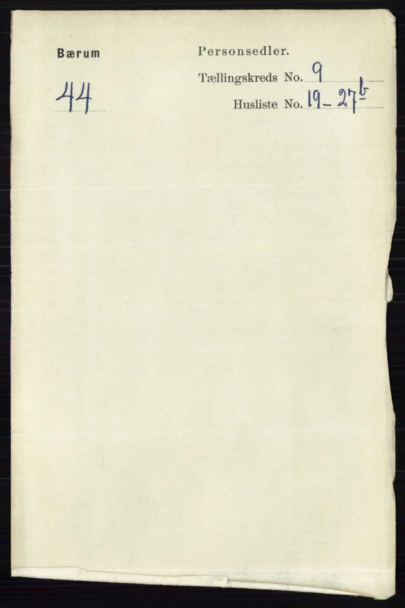 RA, Folketelling 1891 for 0219 Bærum herred, 1891, s. 5279