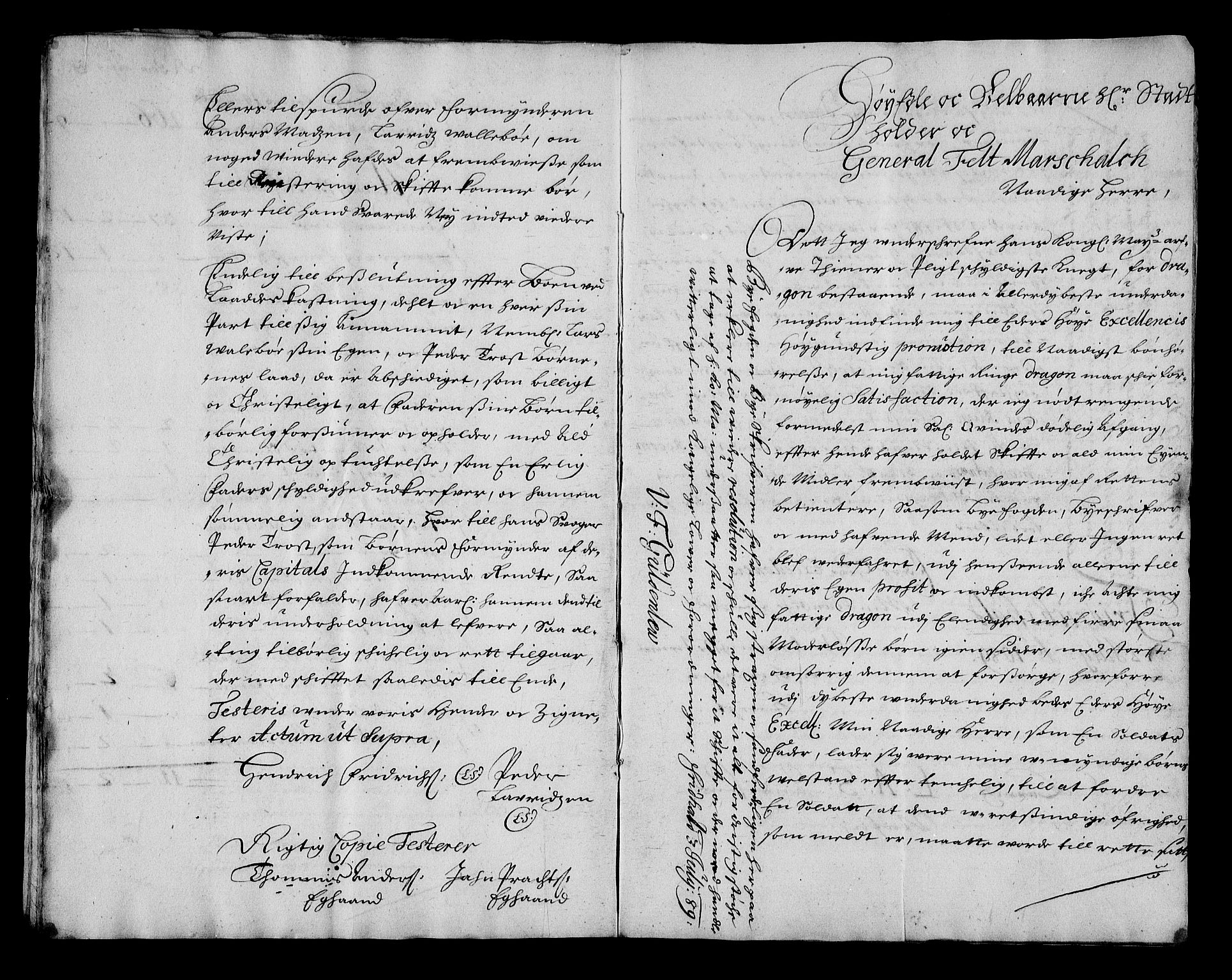 Stattholderembetet 1572-1771, RA/EA-2870/Af/L0003: Avskrifter av vedlegg til originale supplikker, nummerert i samsvar med supplikkbøkene, 1689-1691, s. 93