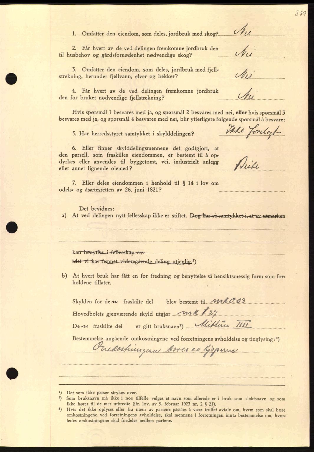 Nordmøre sorenskriveri, AV/SAT-A-4132/1/2/2Ca: Pantebok nr. A97, 1944-1944, Dagboknr: 806/1944