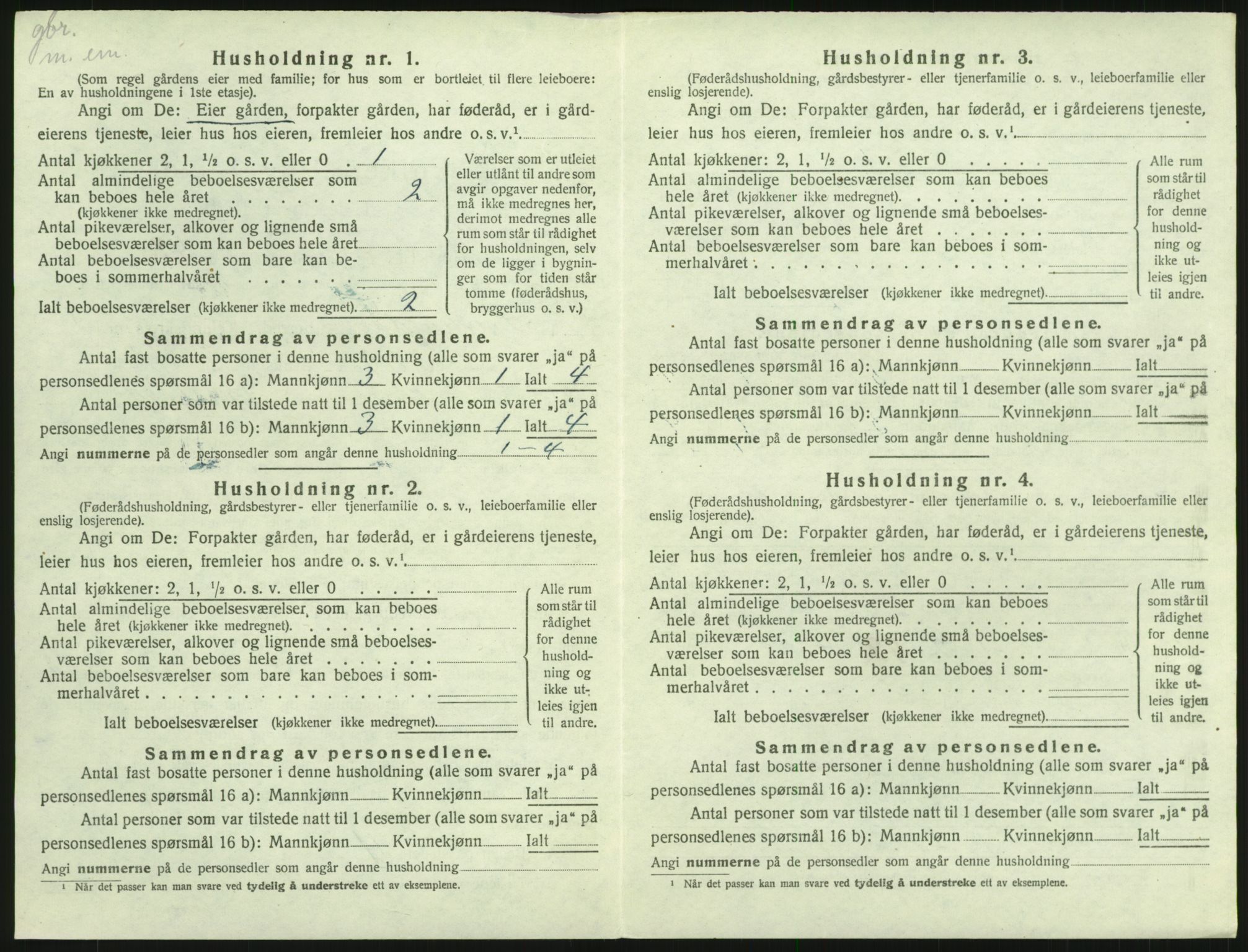 SAH, Folketelling 1920 for 0526 Snertingdal herred, 1920, s. 208